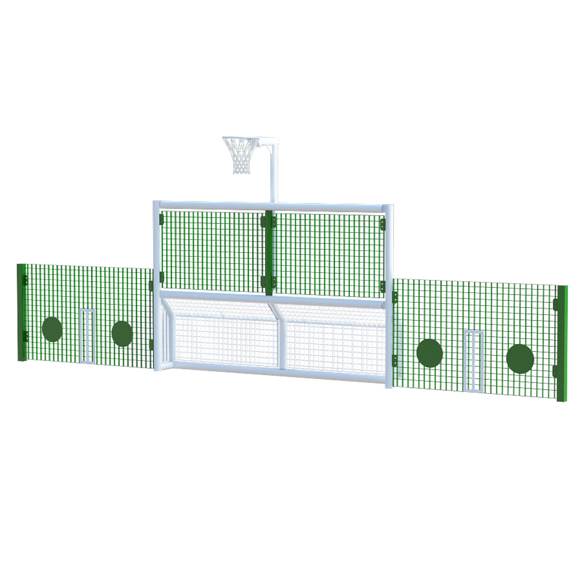 Primary Low Sides Nball Wht Frame Green