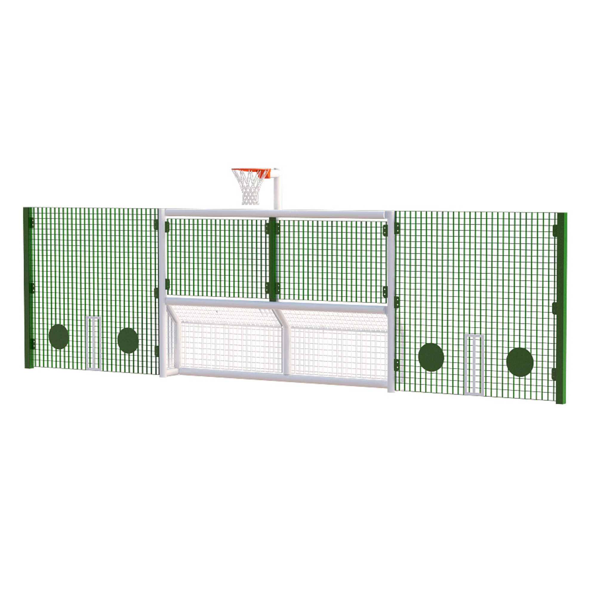 Primary High Nball Bball Wht Frame Green