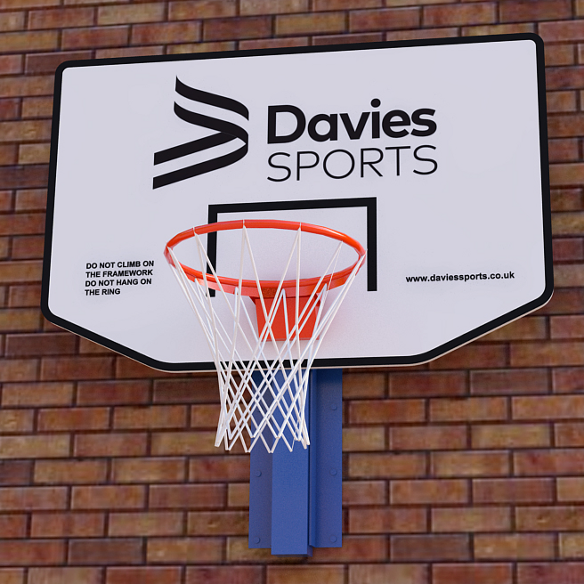 Wall Mounted Basketball Board Blu Mount