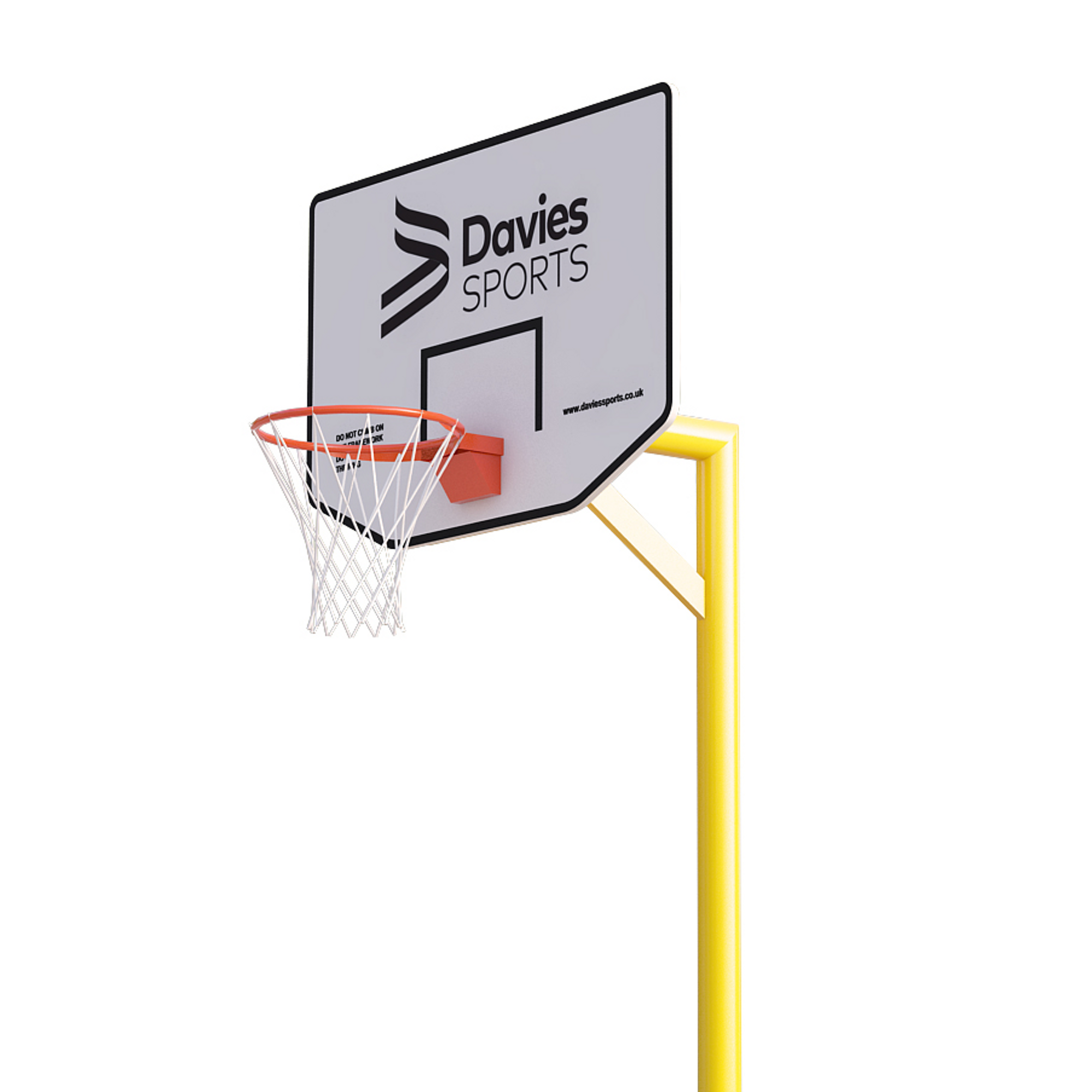 Single Post Basketball 3.05m Yel Posts
