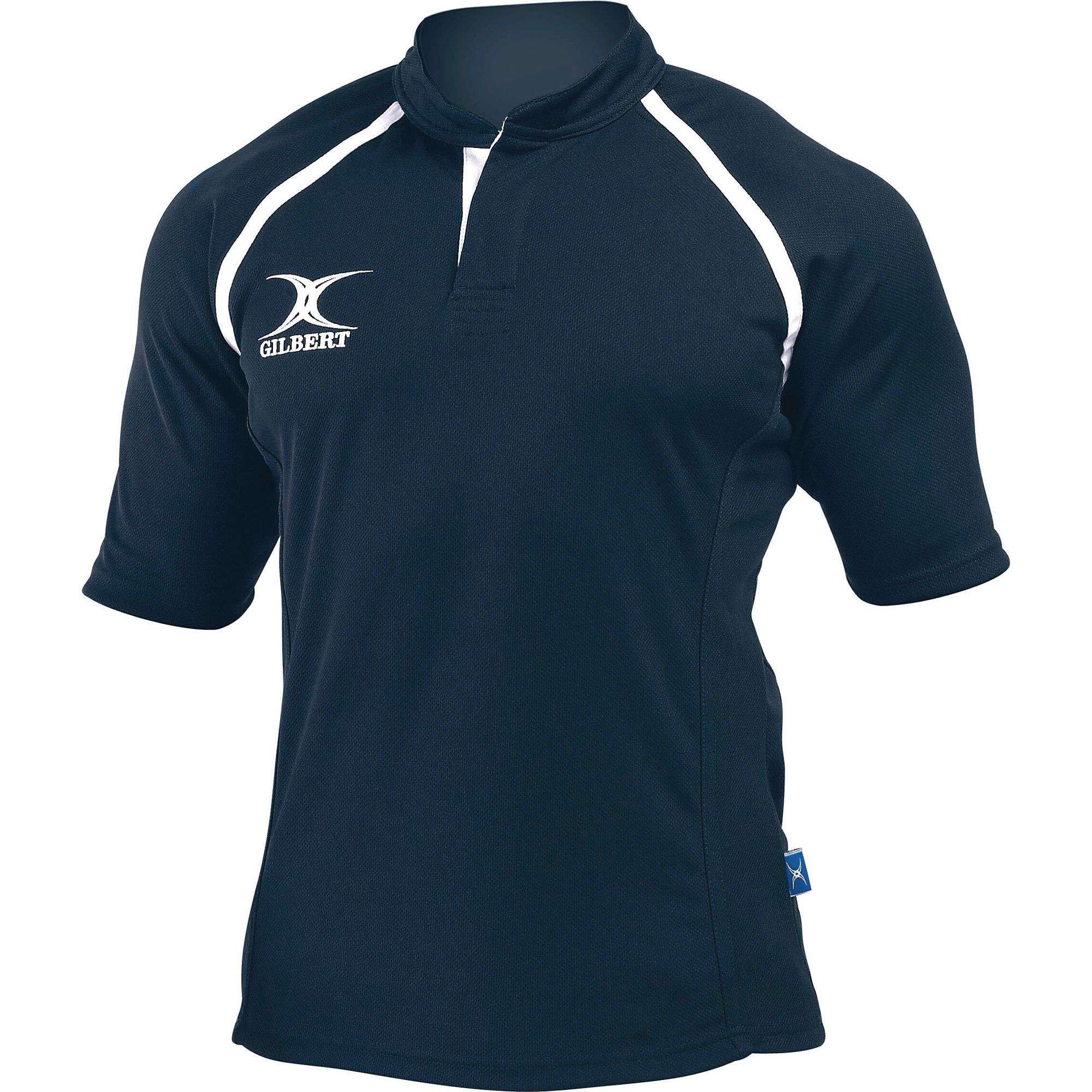 Gilbert Plain Rugby Shirt 24in Dark Navy