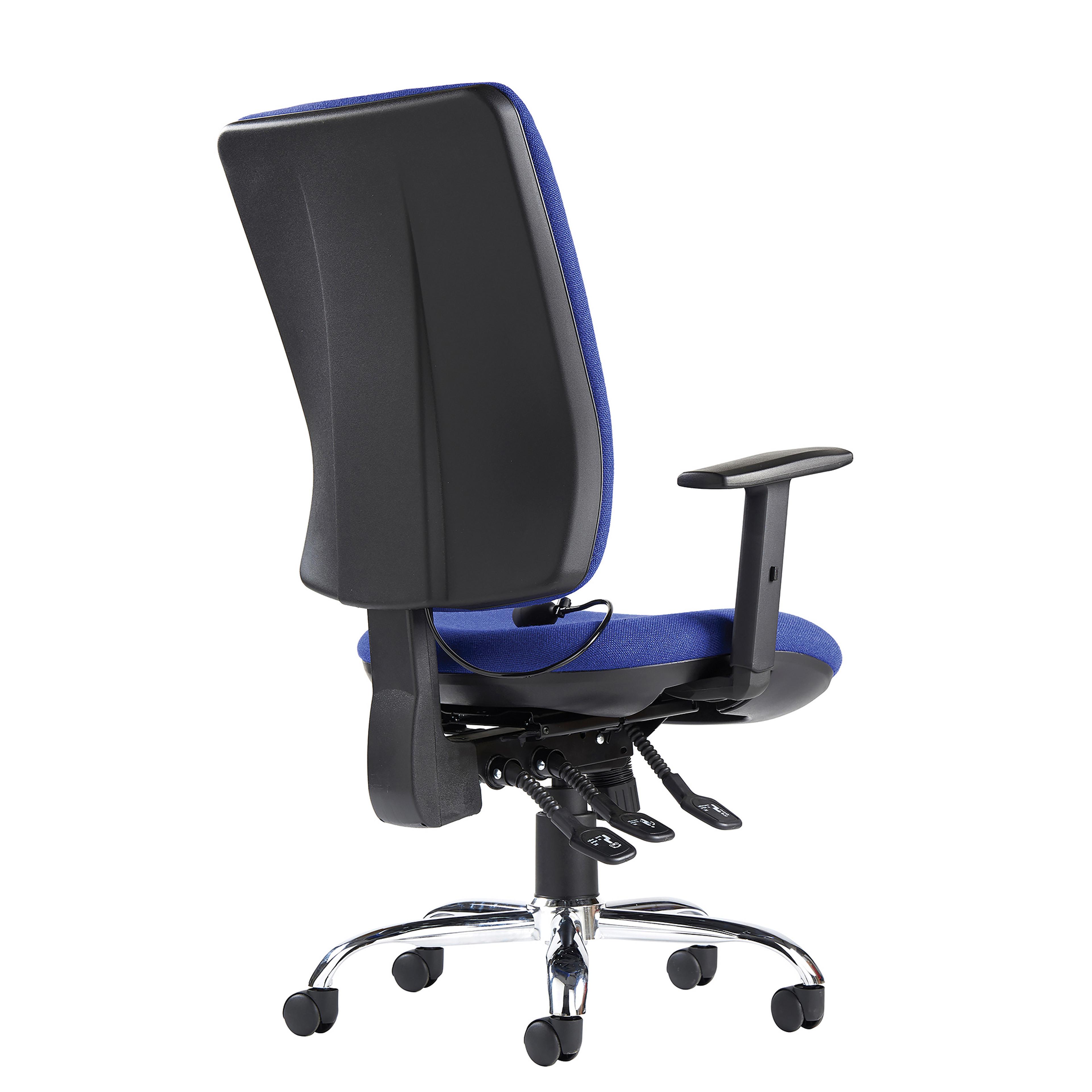 Senza Ergo Chair Pcb Adjst Arm Blu