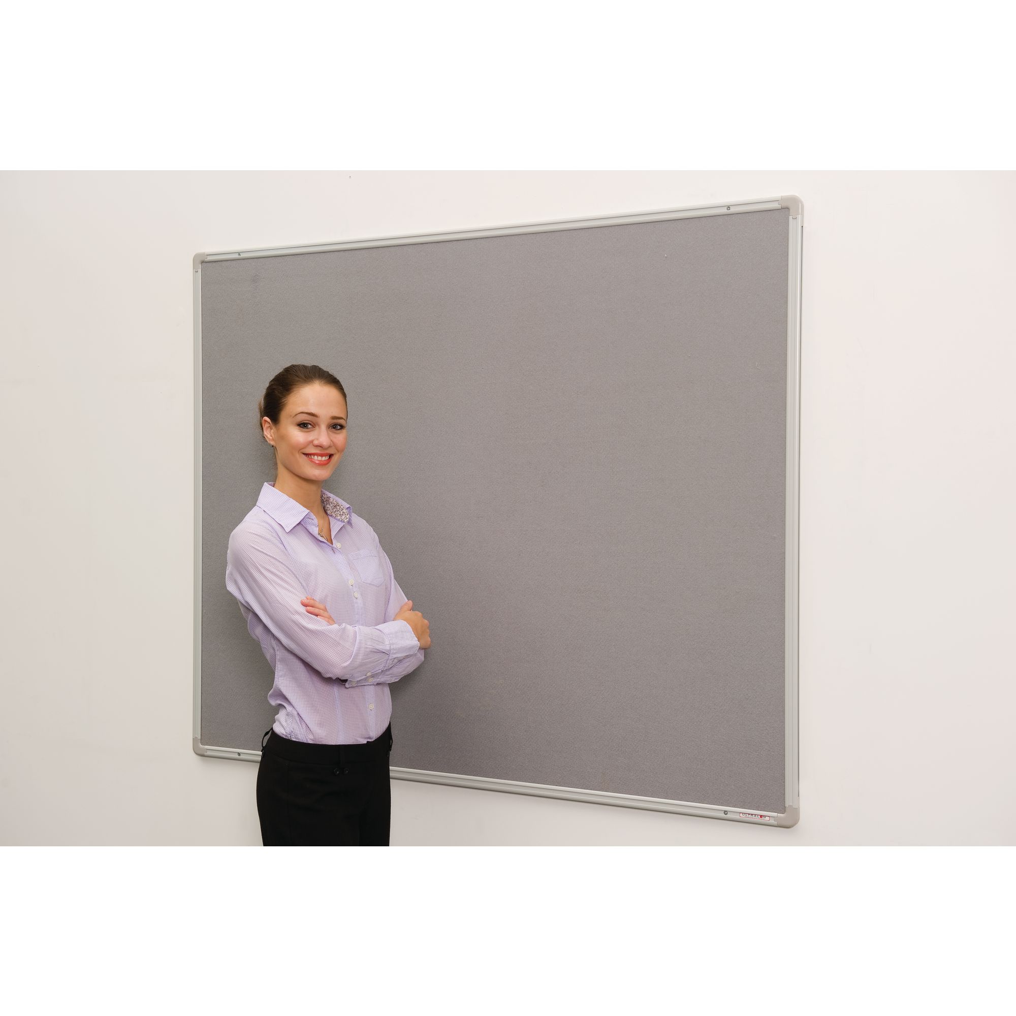 FS AluFrame Noticeboard 900x600mm Red