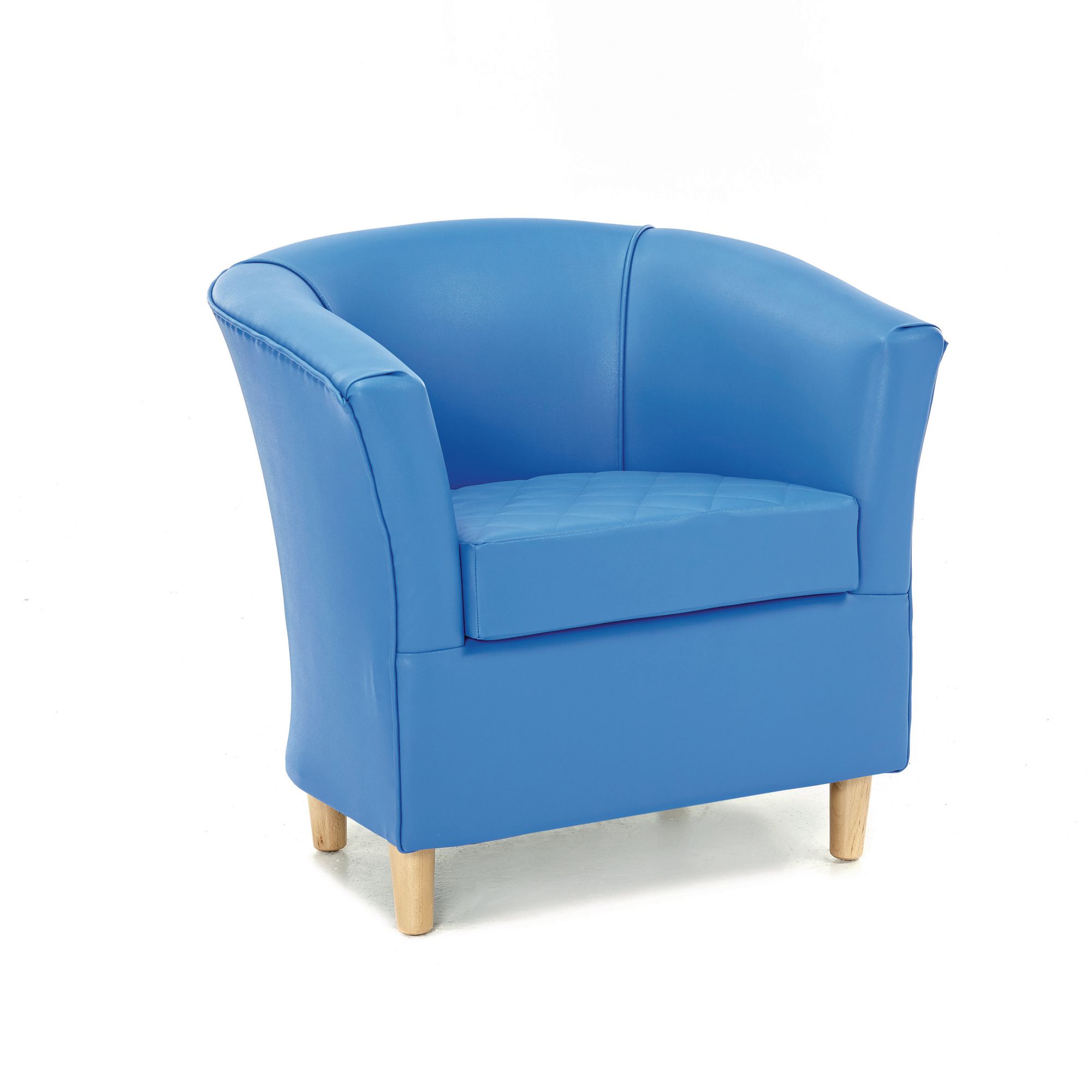 Adult Quilted Tub Chair Blue