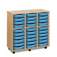 Monarch Mobile  Storage Unit with 30 Shallow Trays