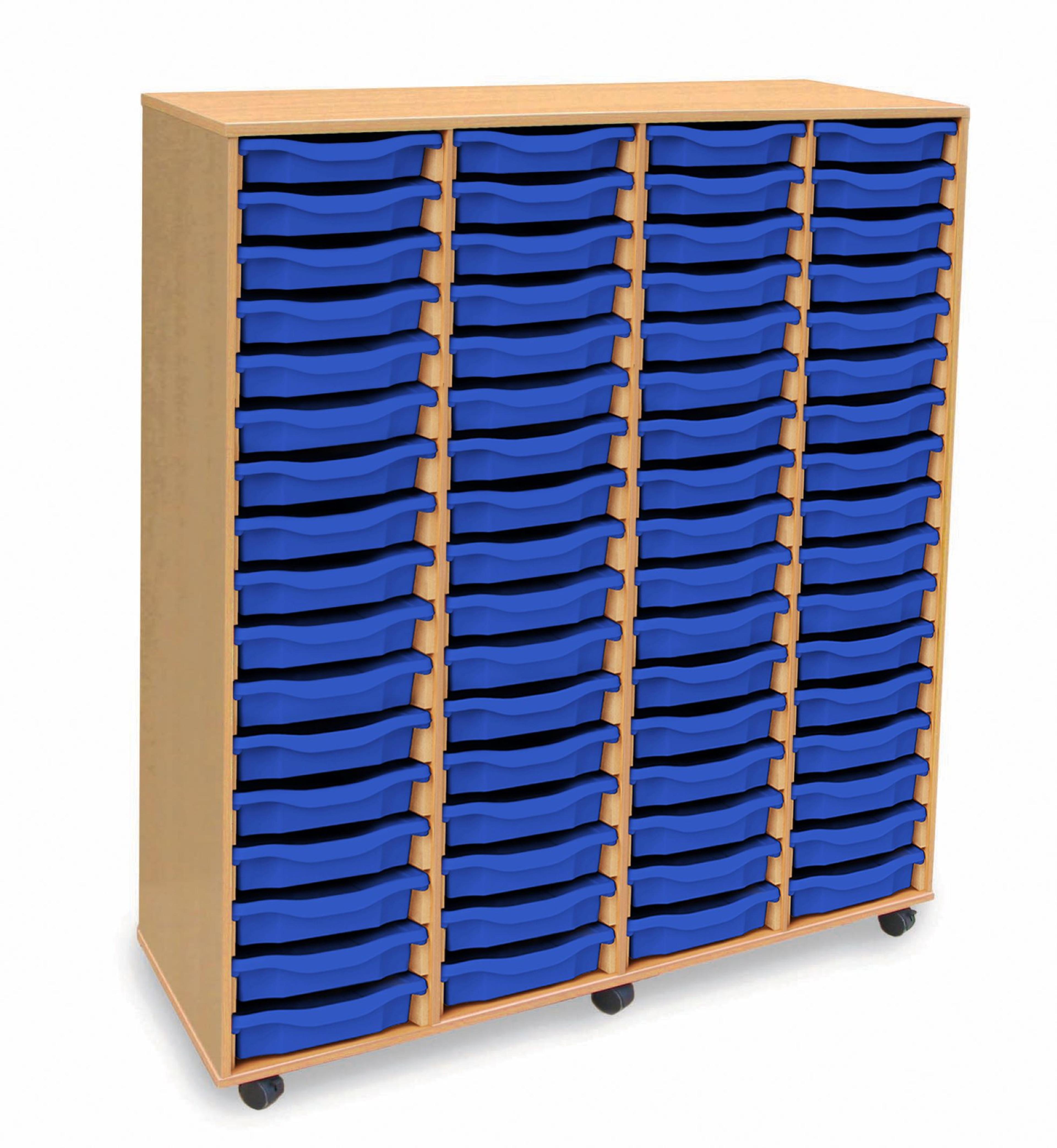 64 Shallow Tray Storage unit - Blue