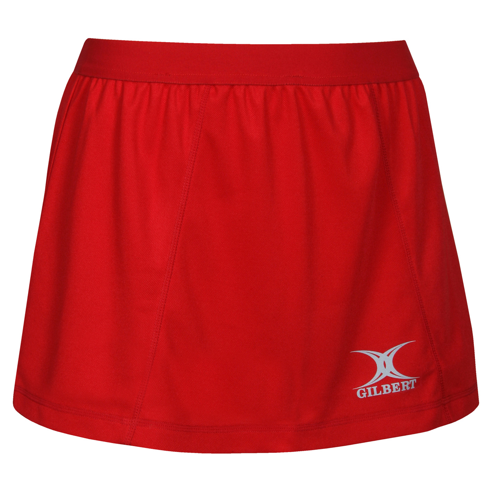 Gilbert Blaze Netball Skirt 10 Red