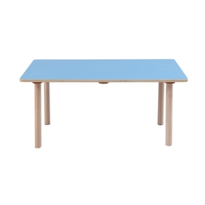 Pastel Rectangular Wooden Table