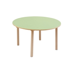 Pastel Round Wooden Table