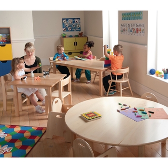 Hc48785555 Galt Circular Solid Beech Classroom Tables Findel International Galt Circular Solid Beech Classroom, Round Table Galt