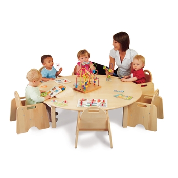 Hc48774024 Galt Circular Solid Beech Classroom Tables Findel International Galt Circular Solid Beech Classroom, Round Table Galt