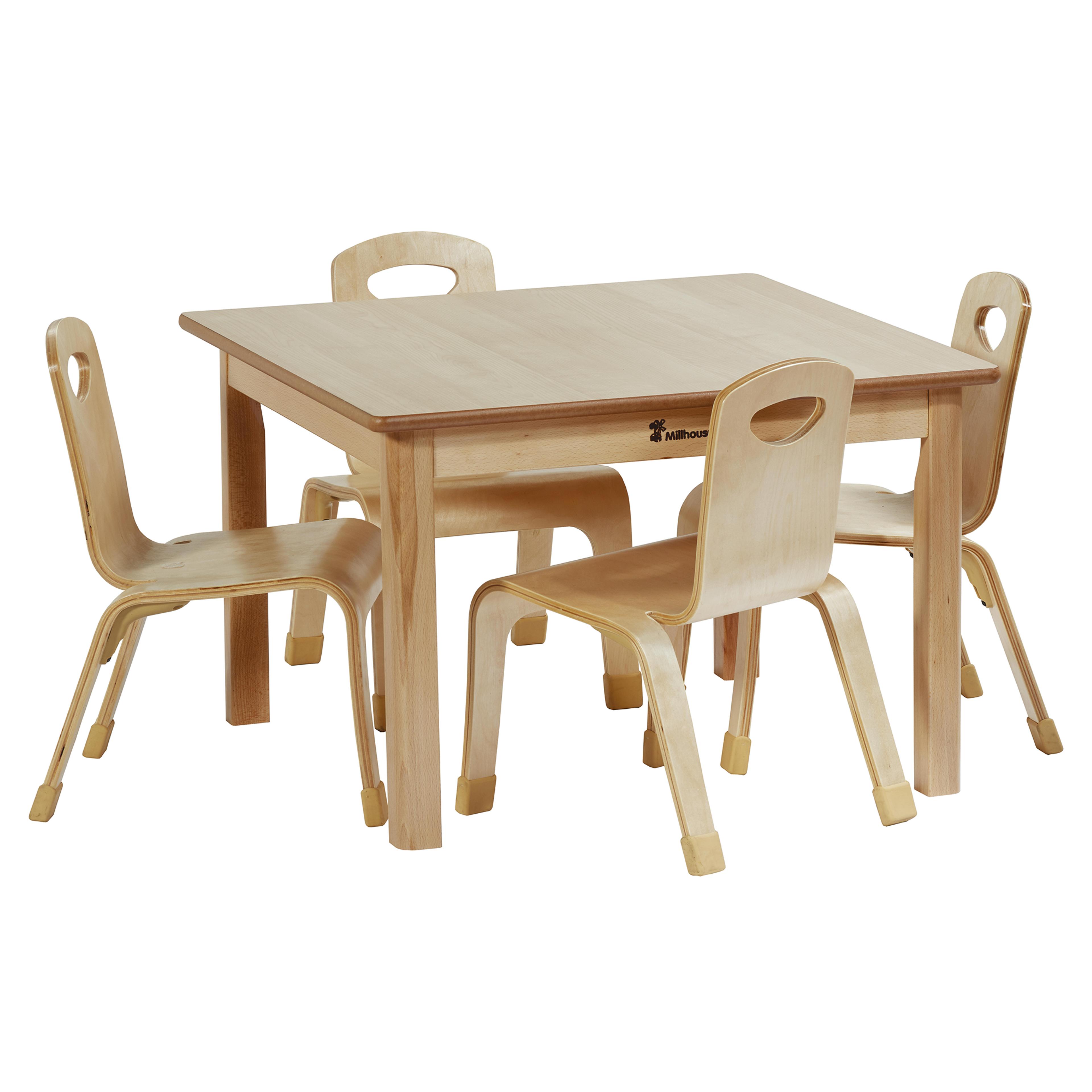 Millhouse Square Table H32cm 4 Chairs H21cm