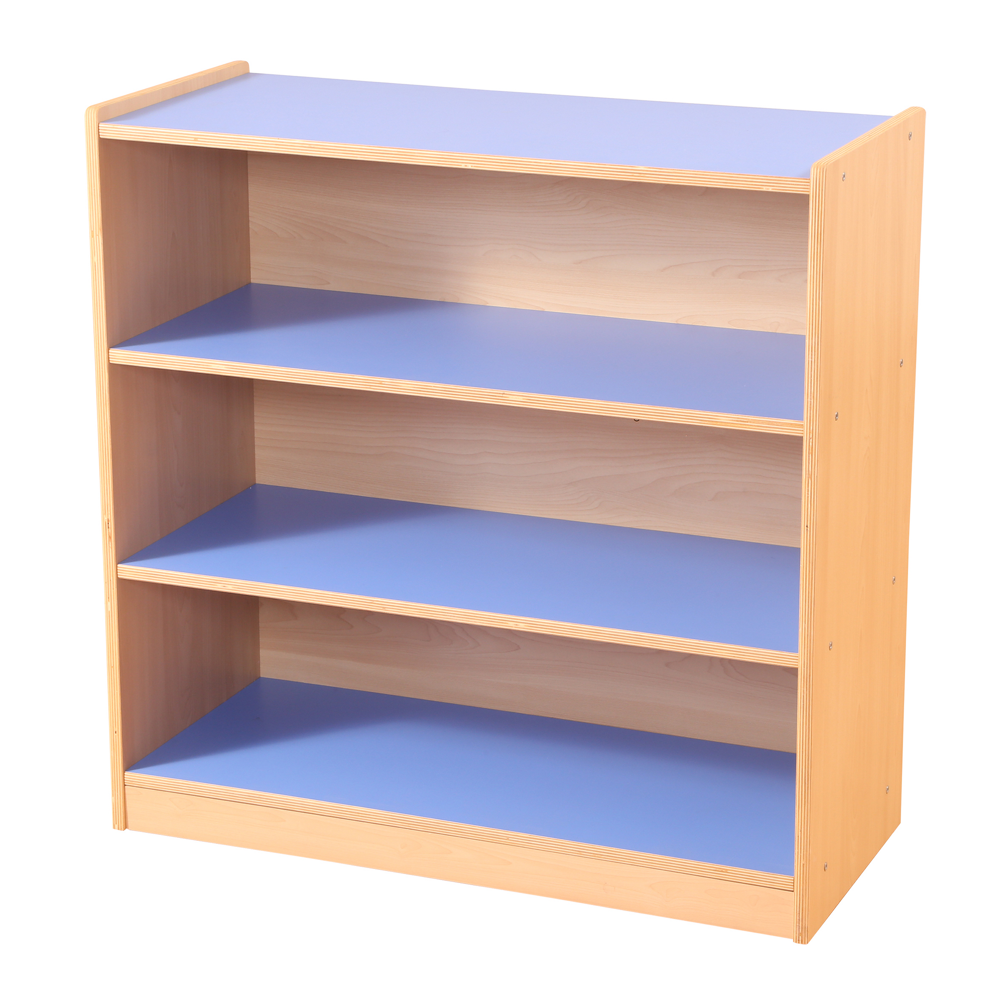 Pastels Blue Maple 3 Shelf Bookcase