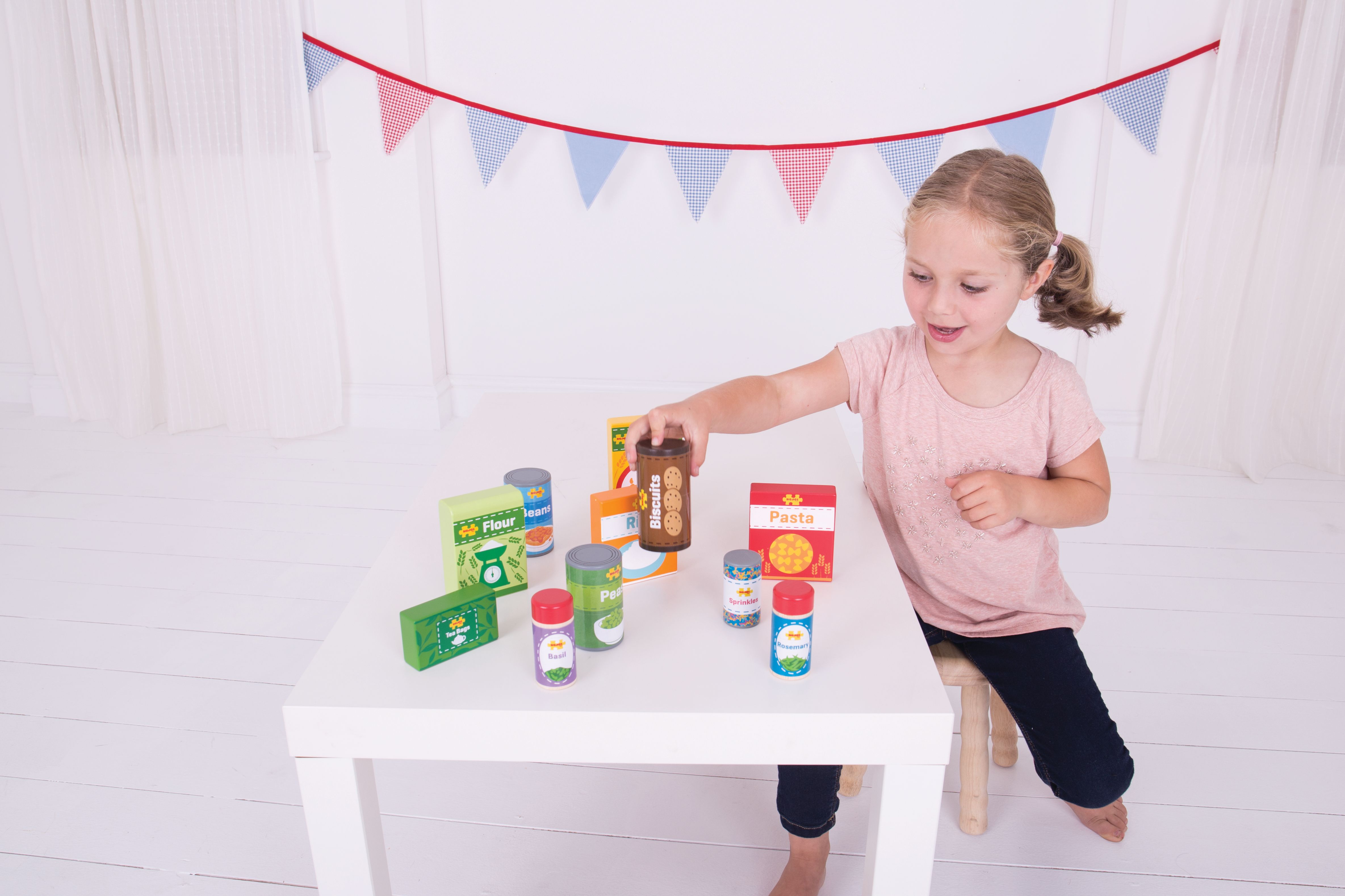 Wooden Cupboard Groceries