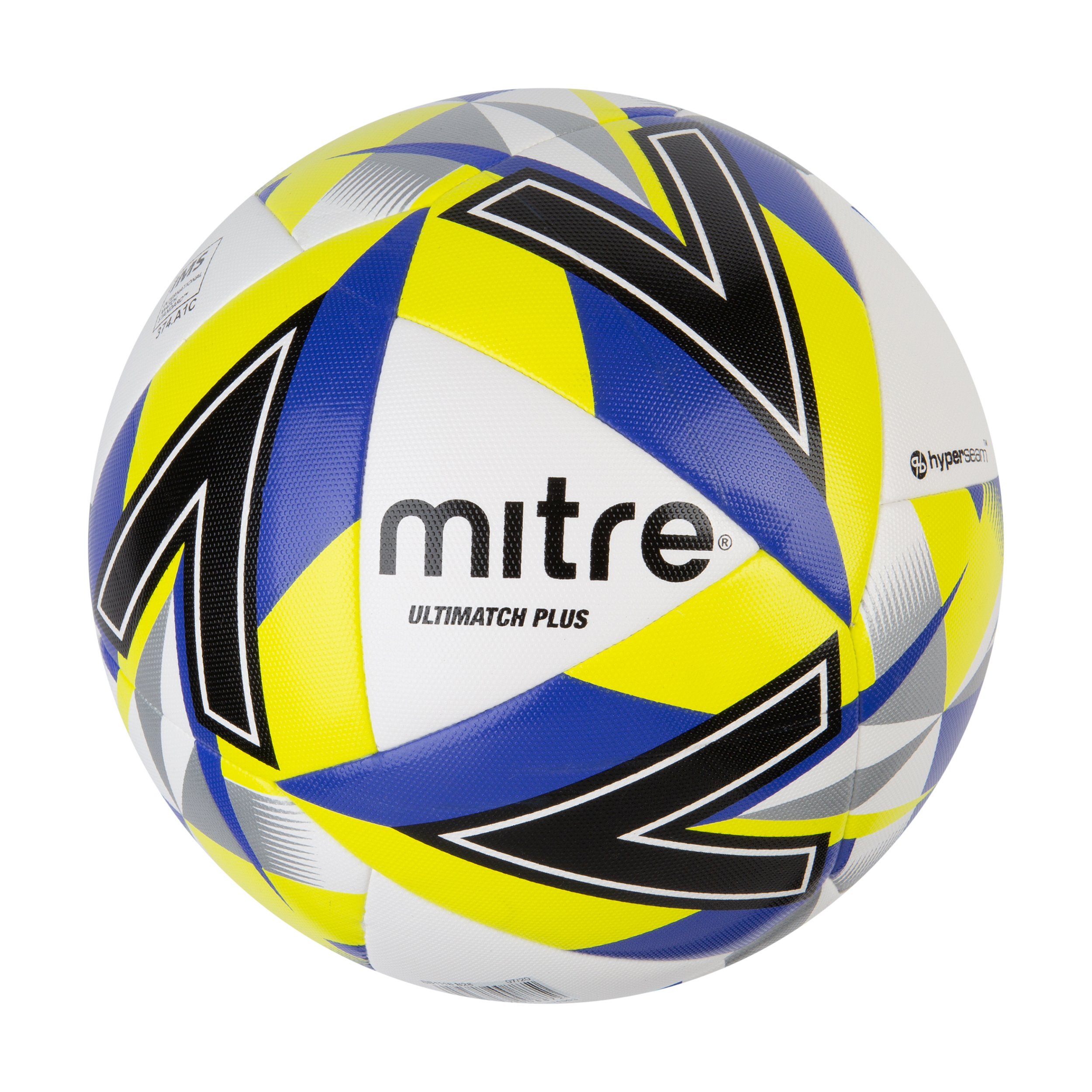 Mitre Ultimatch Plus Fball-WT/YL/BL-4