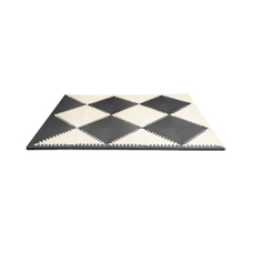 Geo Playspot Foam Floor Tiles - Black/Cream