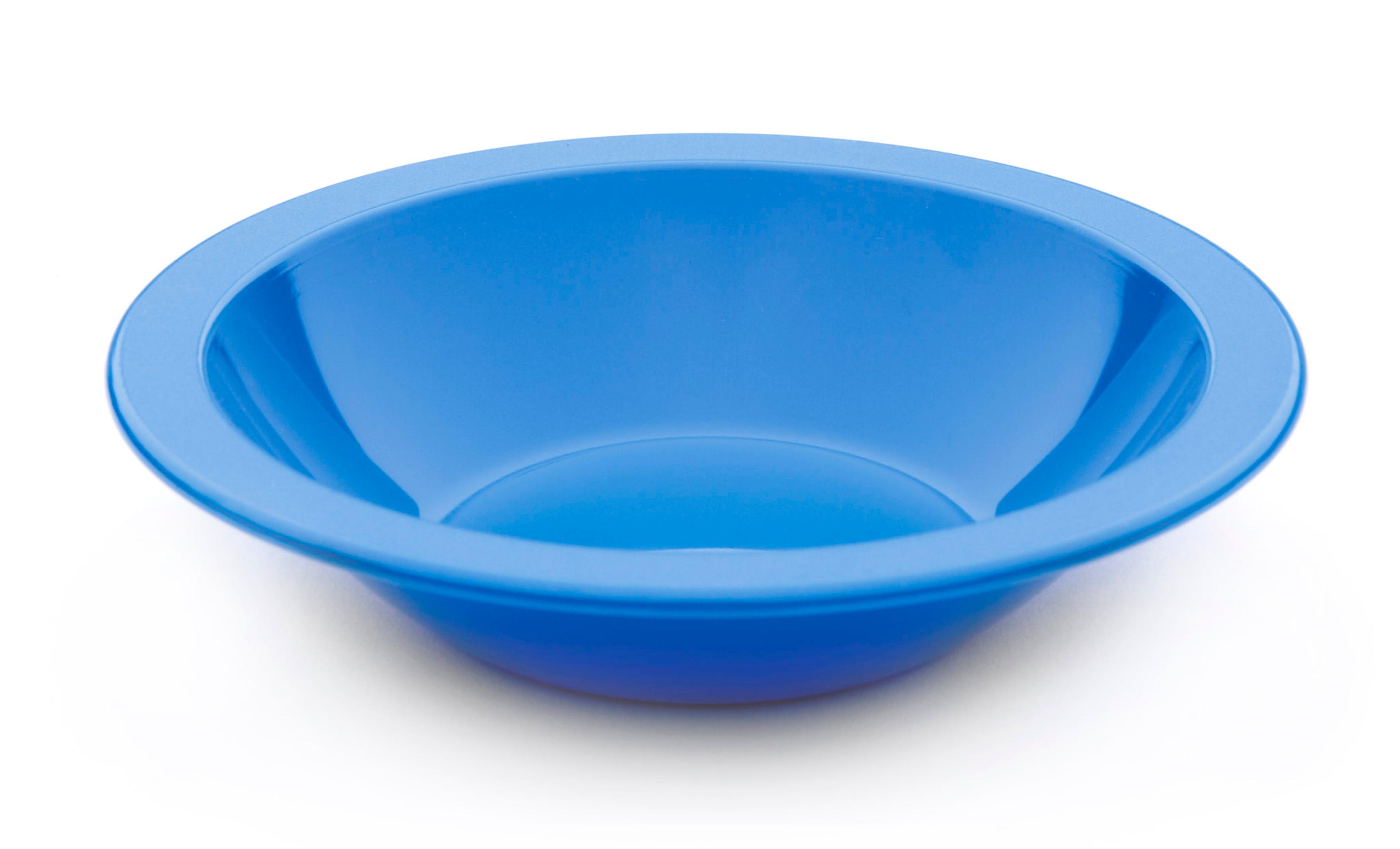 Harfield Polycarbonate Rimmed Bowls - pack of 10 - Blue