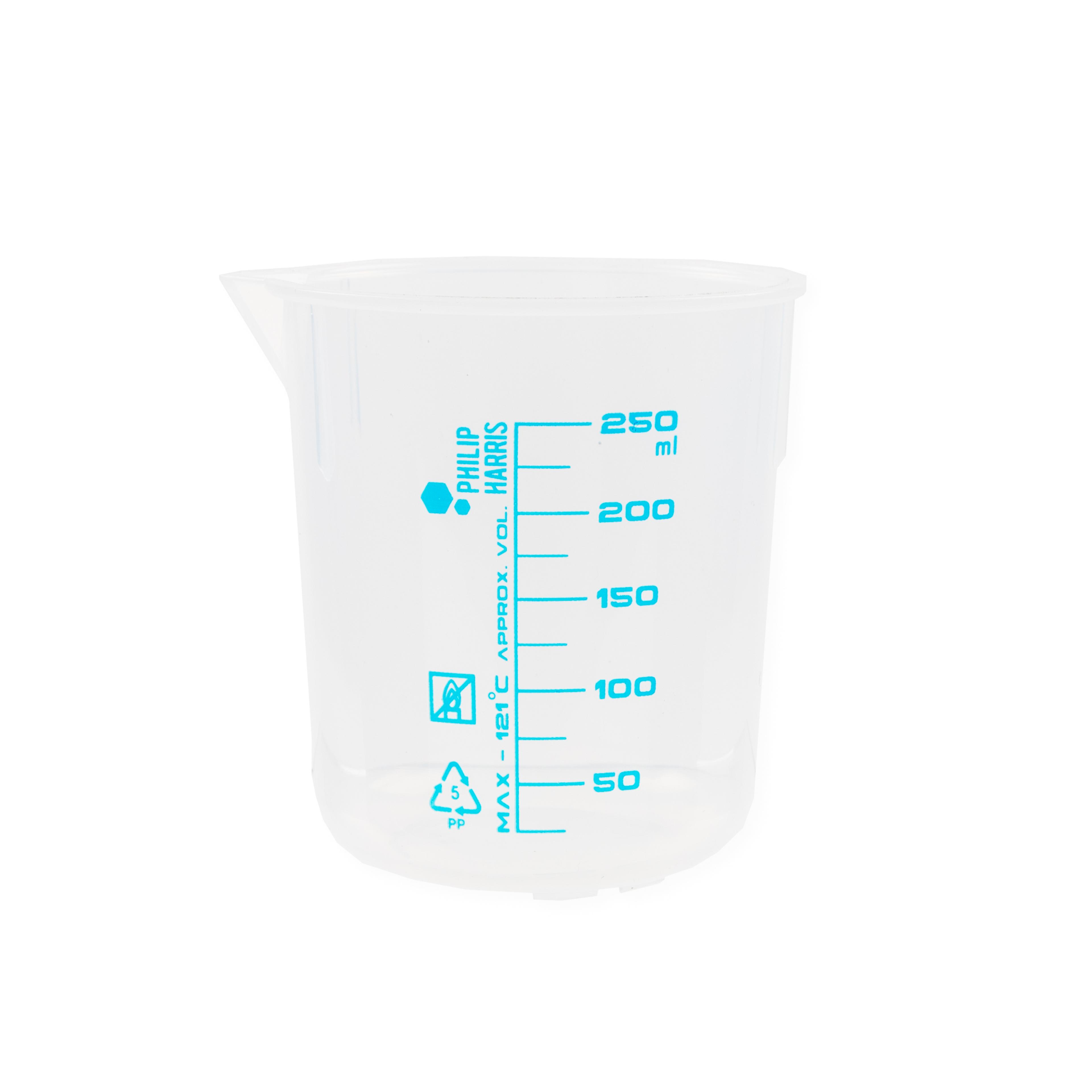 Polypropylene Beaker by Philip Harris - 250ml (25ml Graduations)