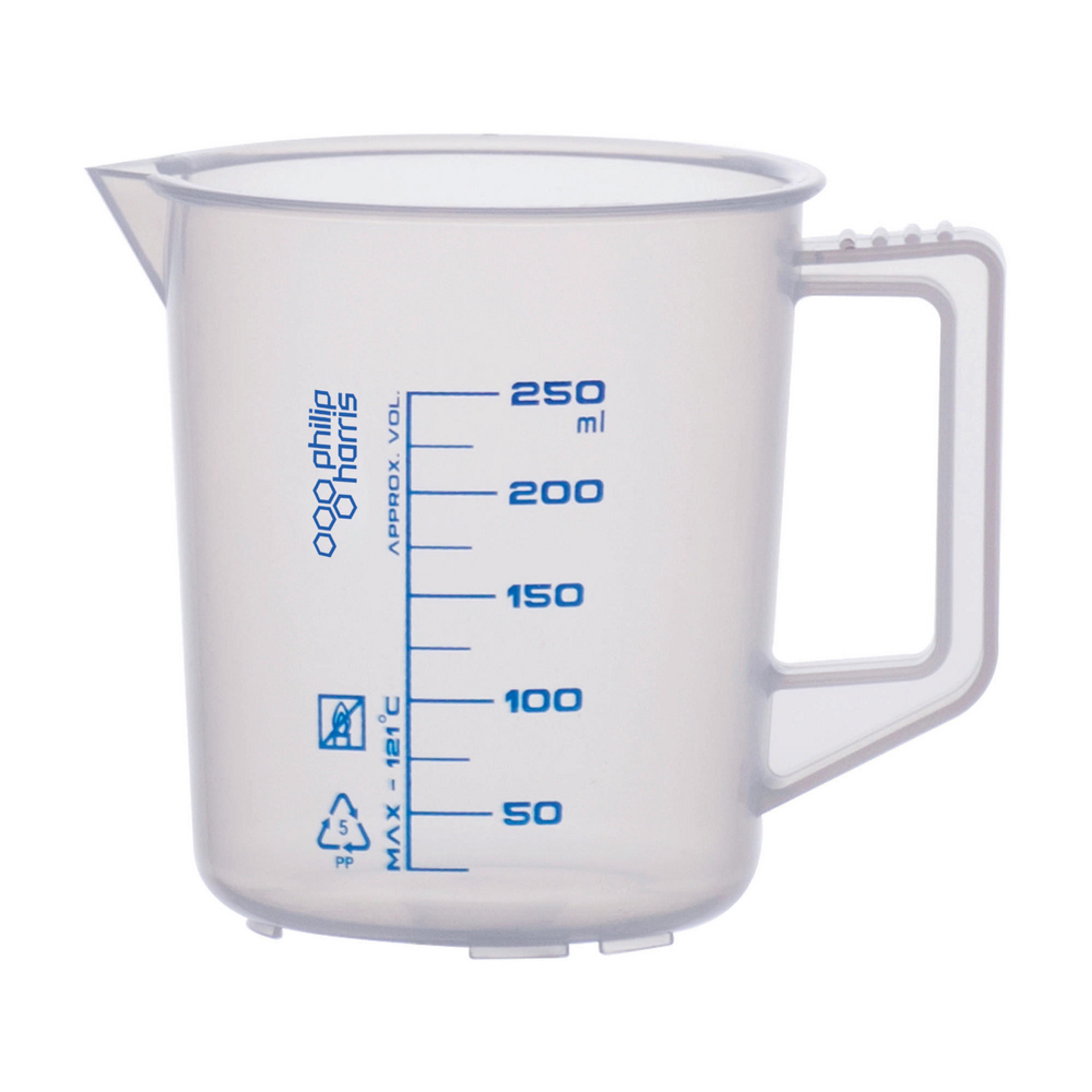 Polypropylene Measuring Jug by Philip Harris - 250ml