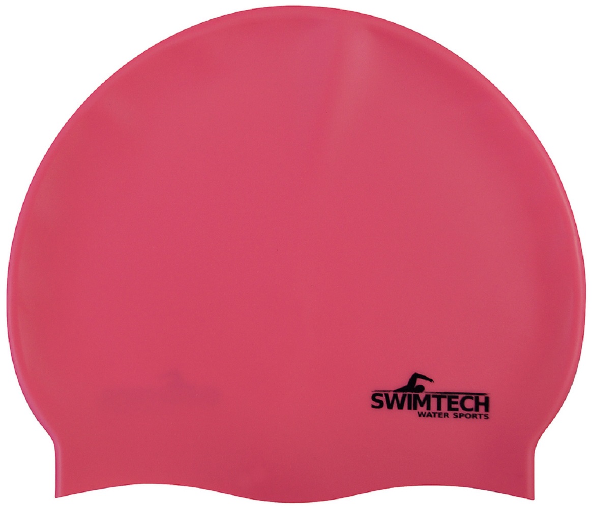 Swimtech Silicone Swim Cap - Pink