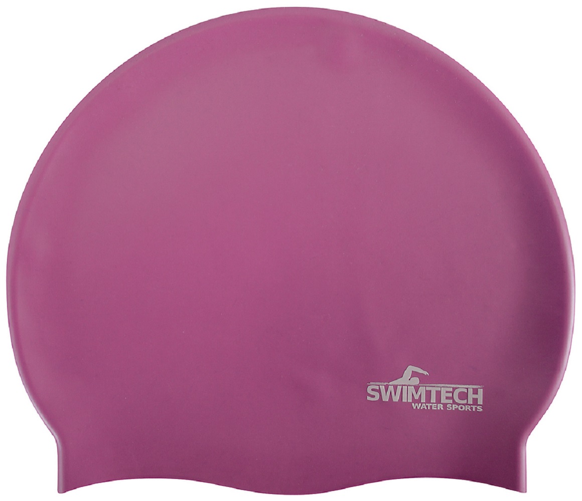 Swimtech Silicone Swim Cap - Purple