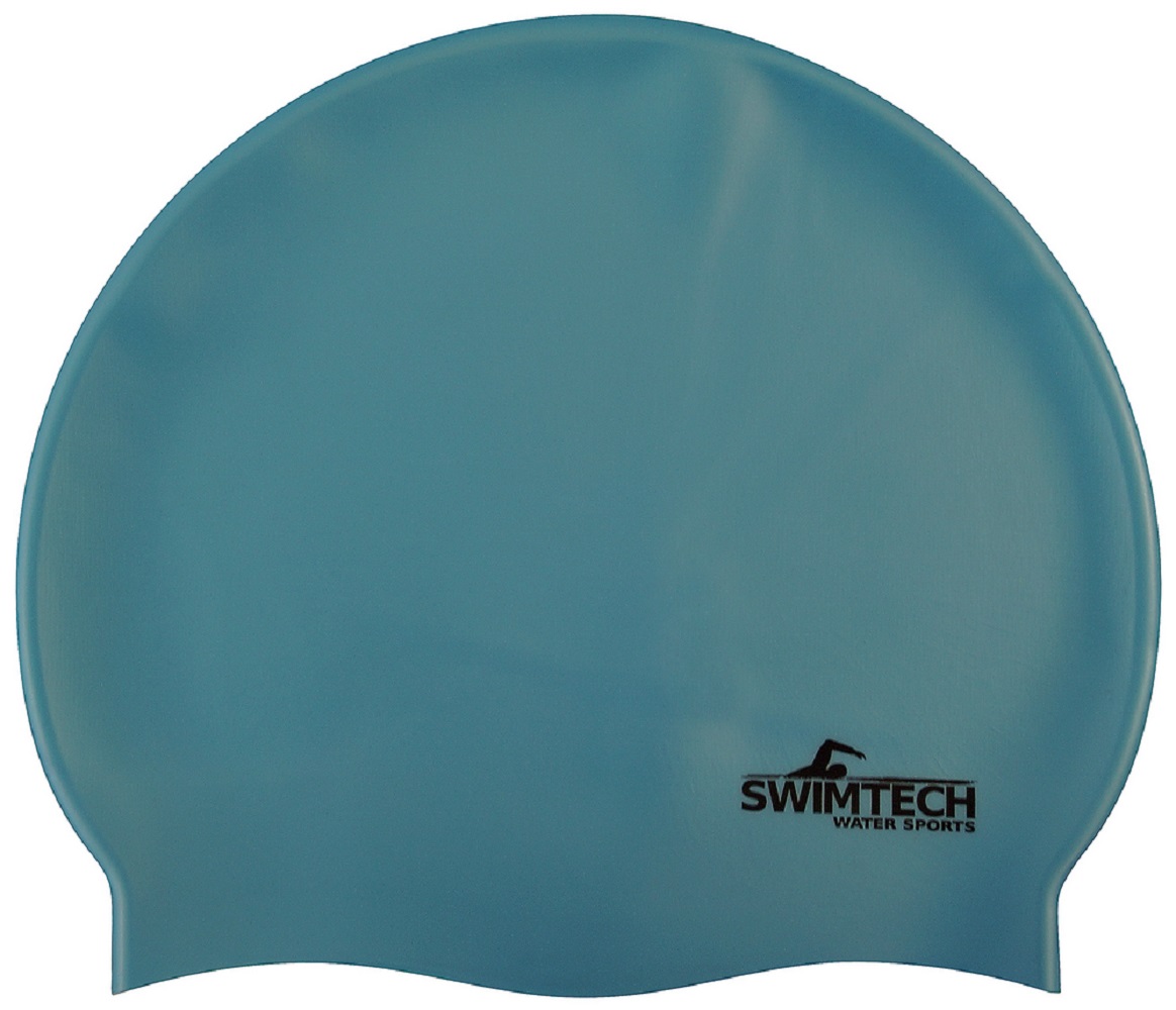 Swimtech Silicone Swim Cap - Sky Blue
