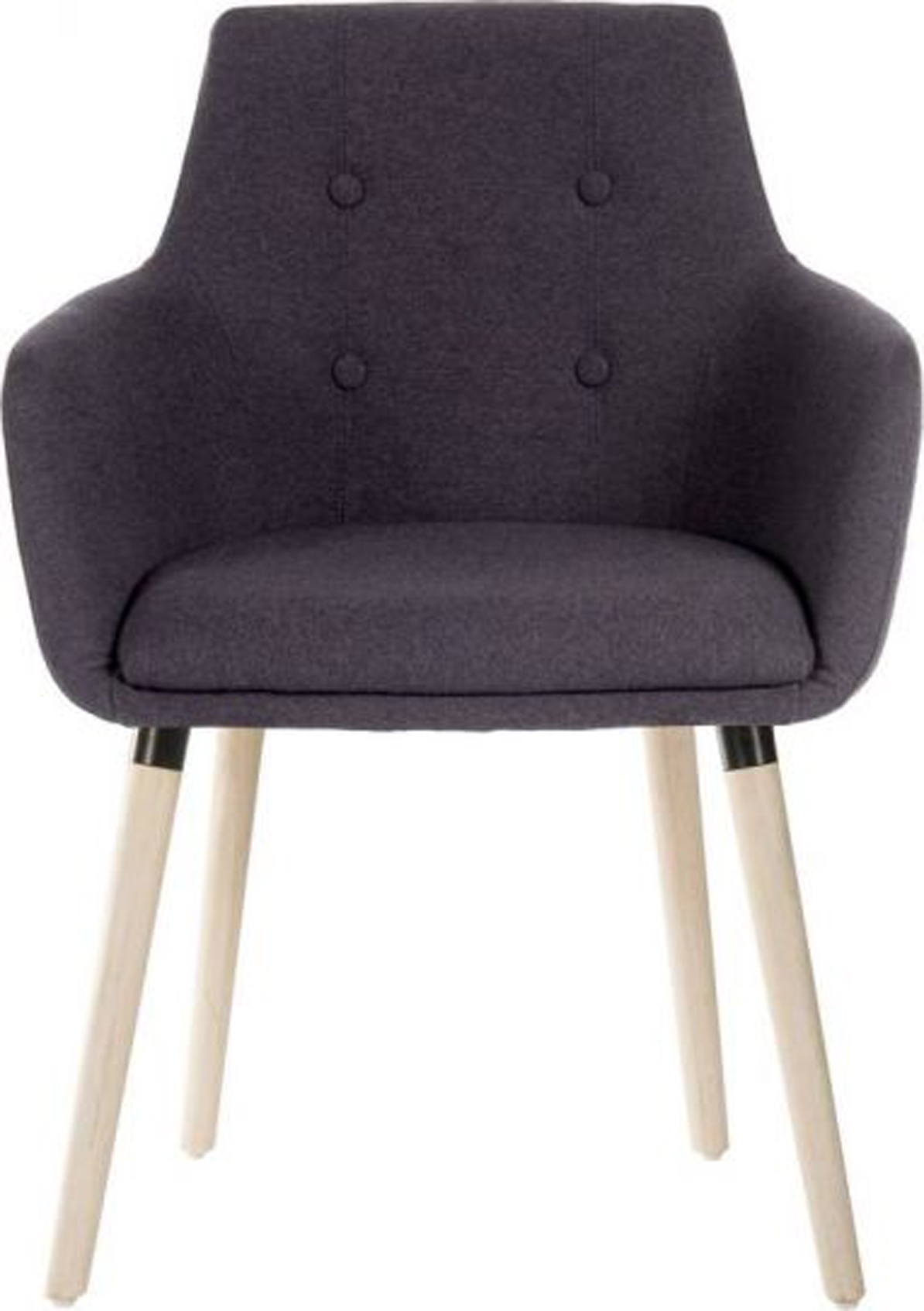Upholstered Reception Chair - Grey