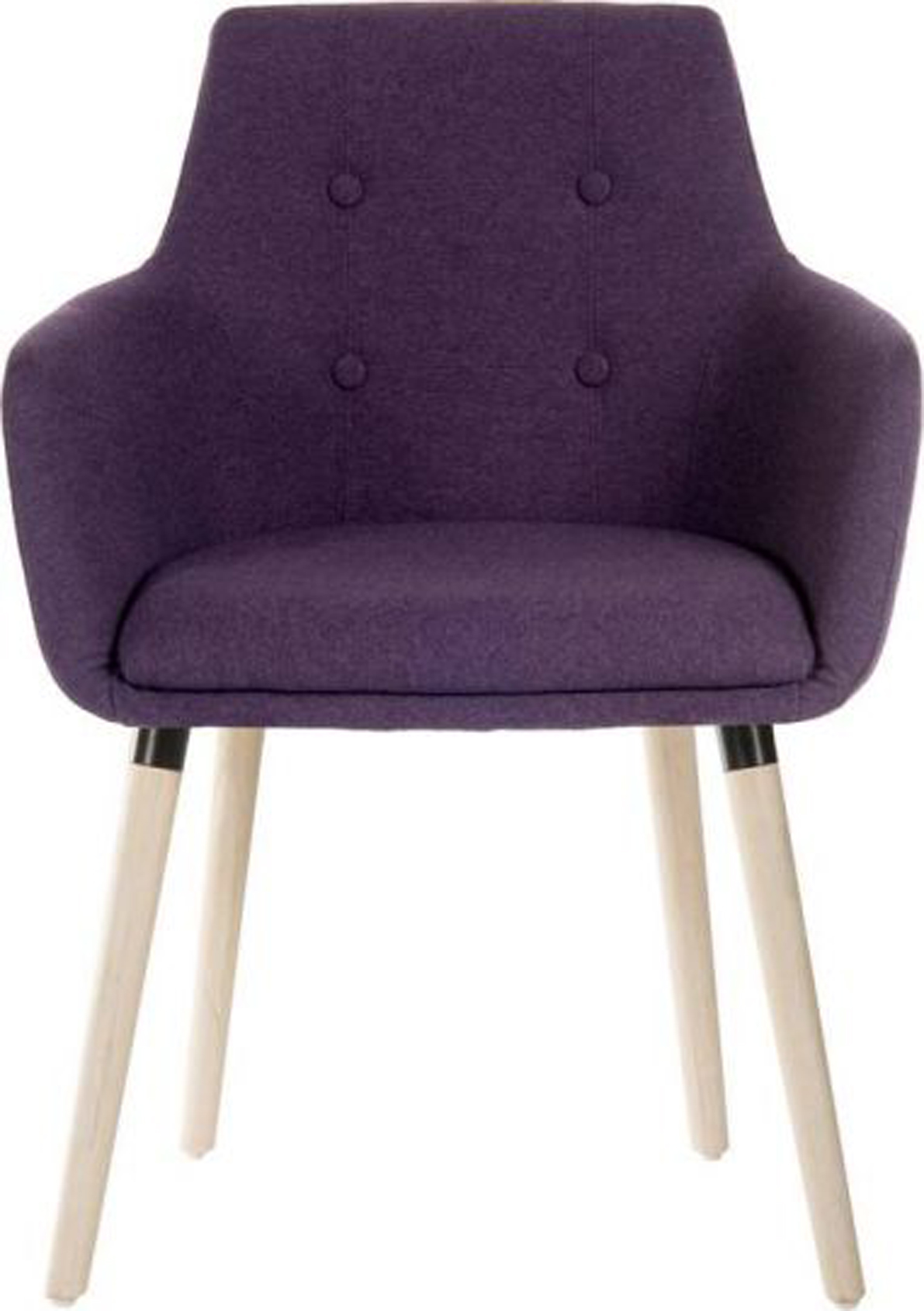 Upholstered Reception Chair - Purple