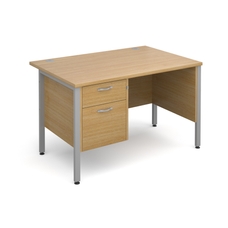 Classmates Desk with 2 Drawer Pedestal