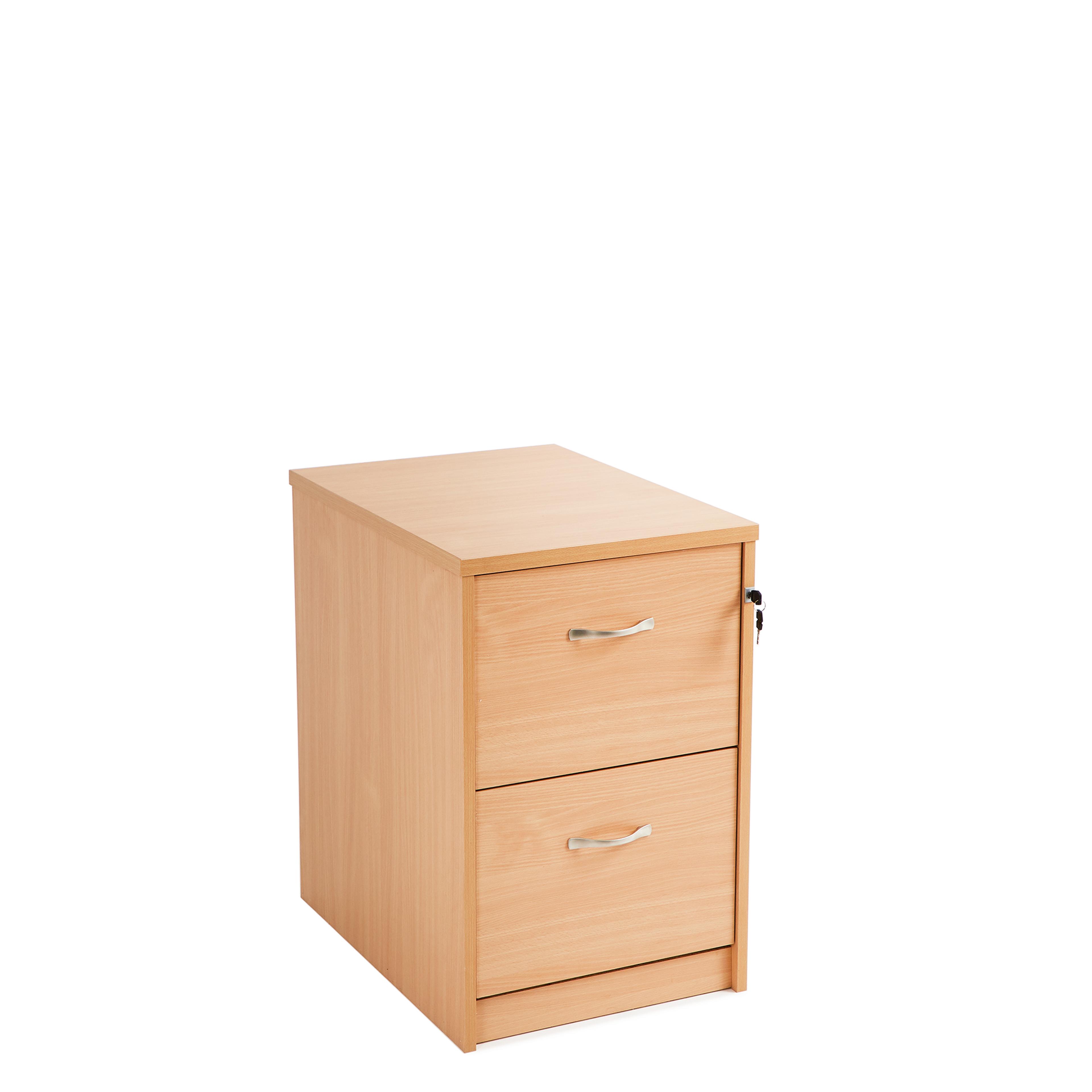 Classmates 2 Drawer Wooden Filing Cabinet - Beech