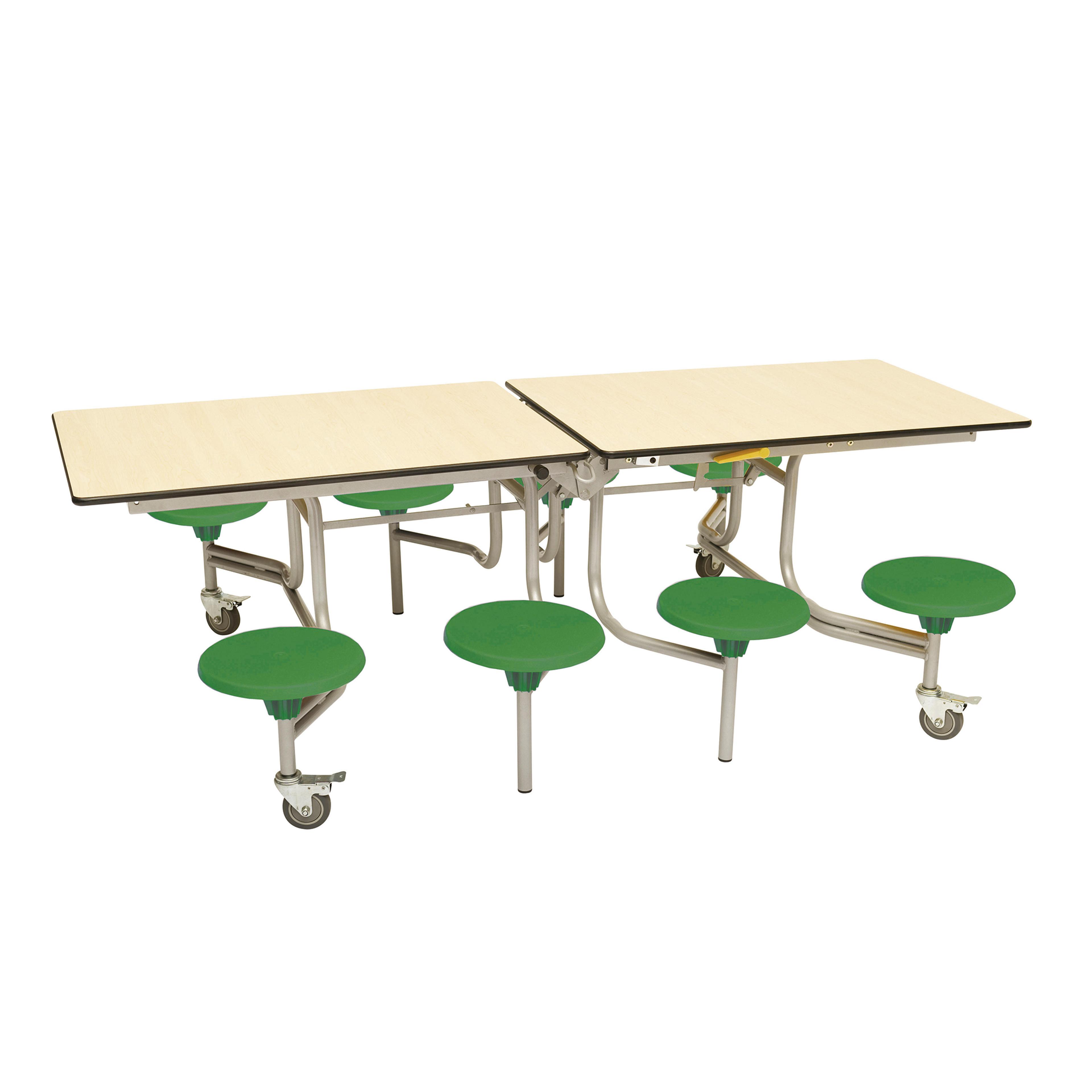 Rectangular 8 Seater Tables - Green - Maple