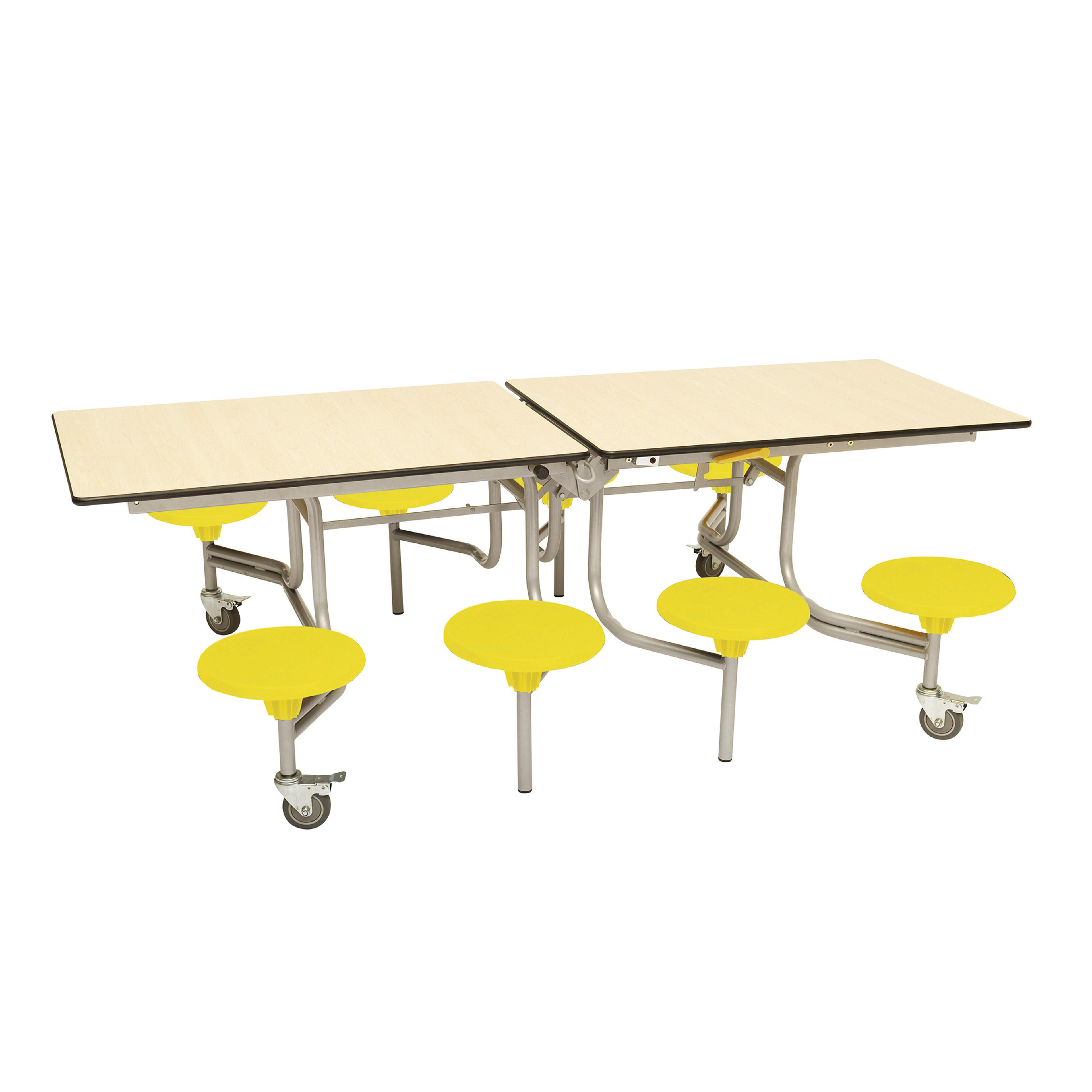 Rectangular 8 Seater Tables - Yellow - Maple