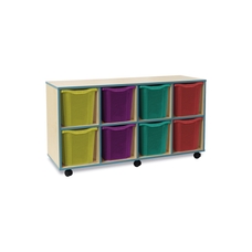 Jewel Tray Storage Unit with 8 Jumbo Trays - Assorted