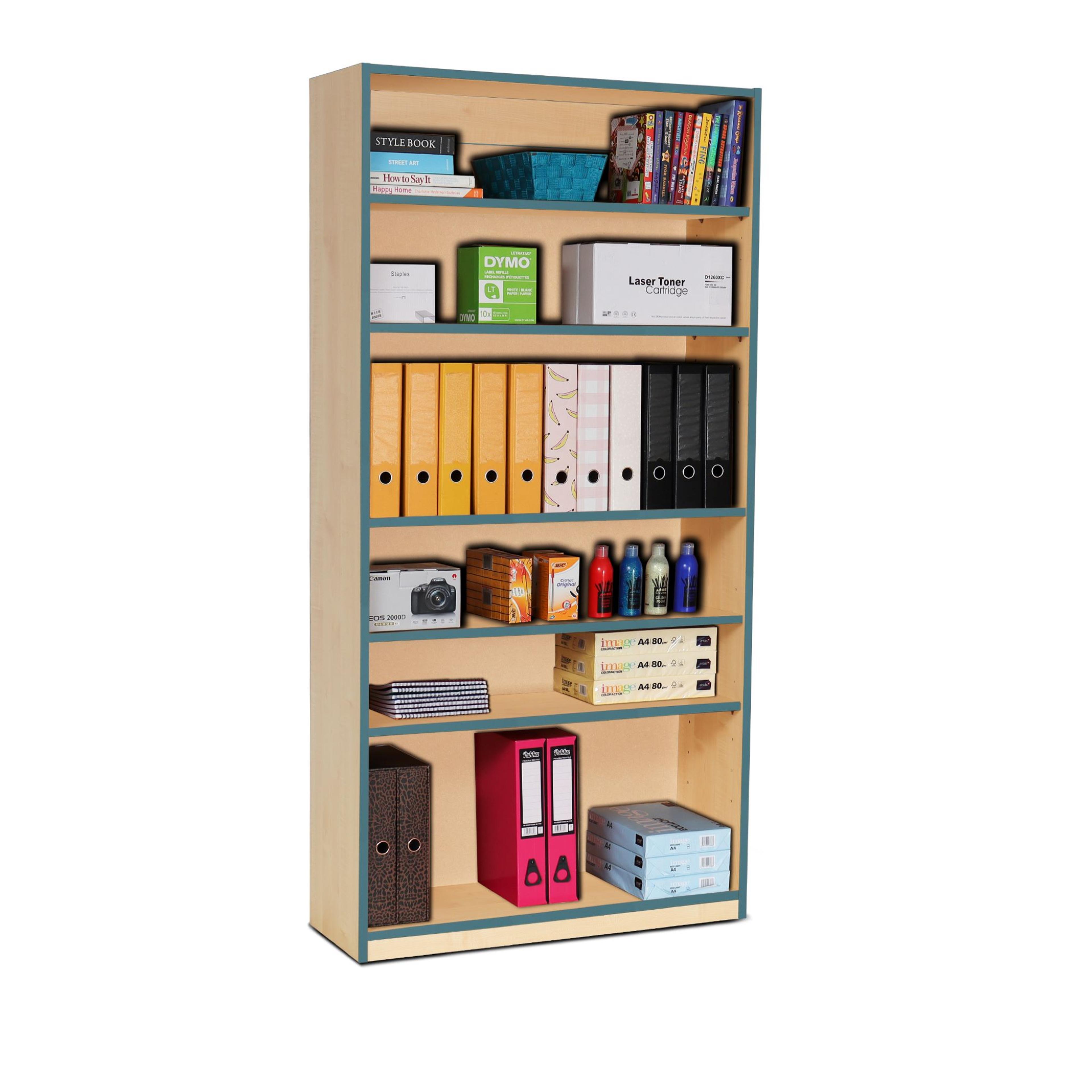 Jewel Bookcase with 1 Fixed and 4 Adjust Shelves