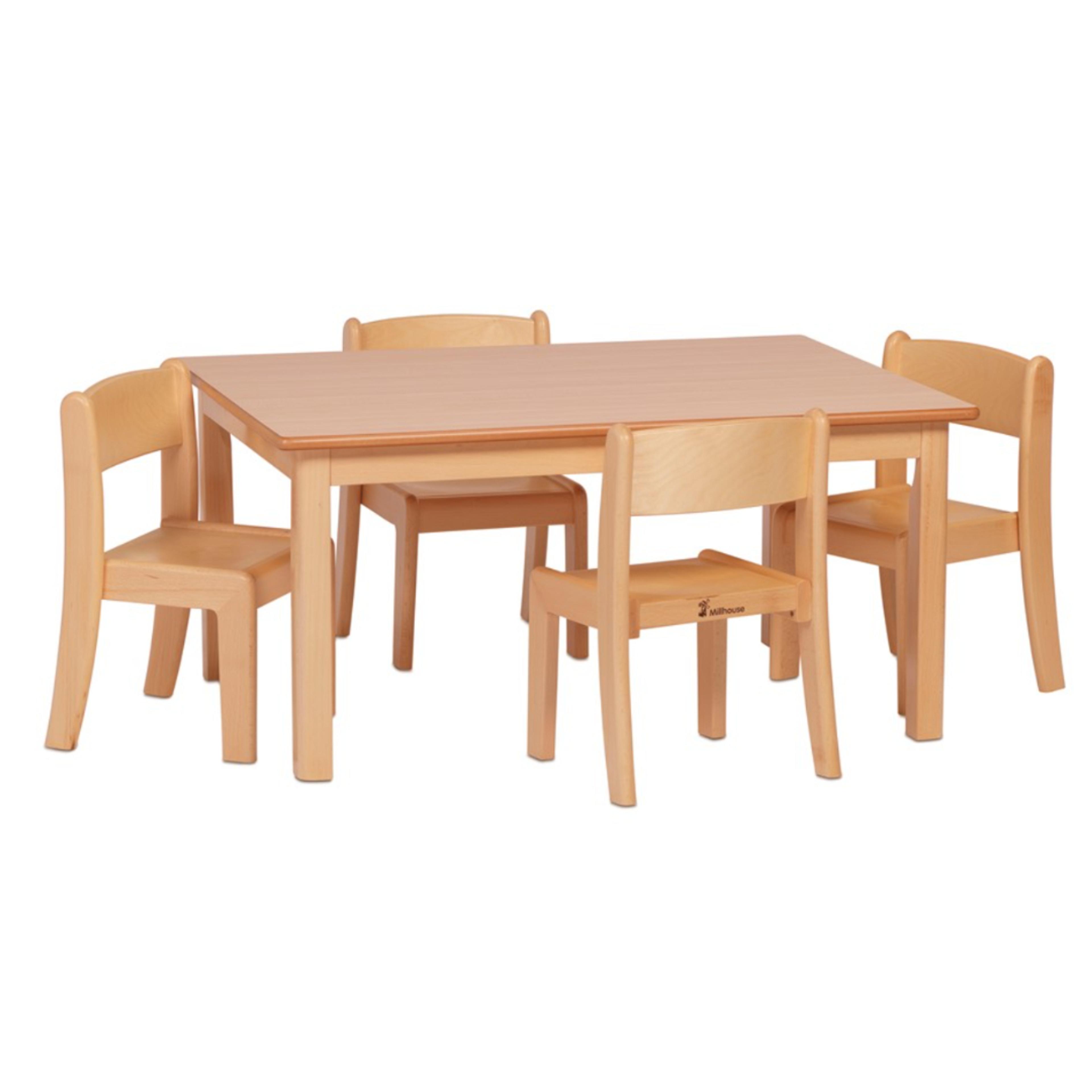 Table (H40cm) and Chairs (H21cm)