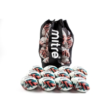 Mitre Squad Match Rugby Ball - Size 3 - Pack of 12 with Bag