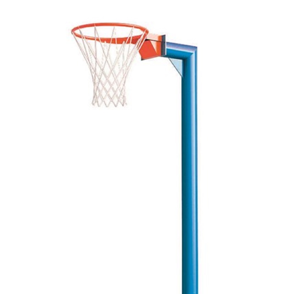Single Netball Post and Ring Blue 3.05