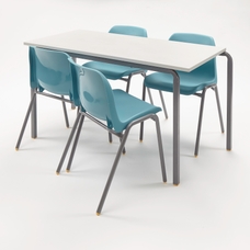 Classmates Contemporary 4 Grey Tables & 8 Chairs Pack - 110 x 55cm