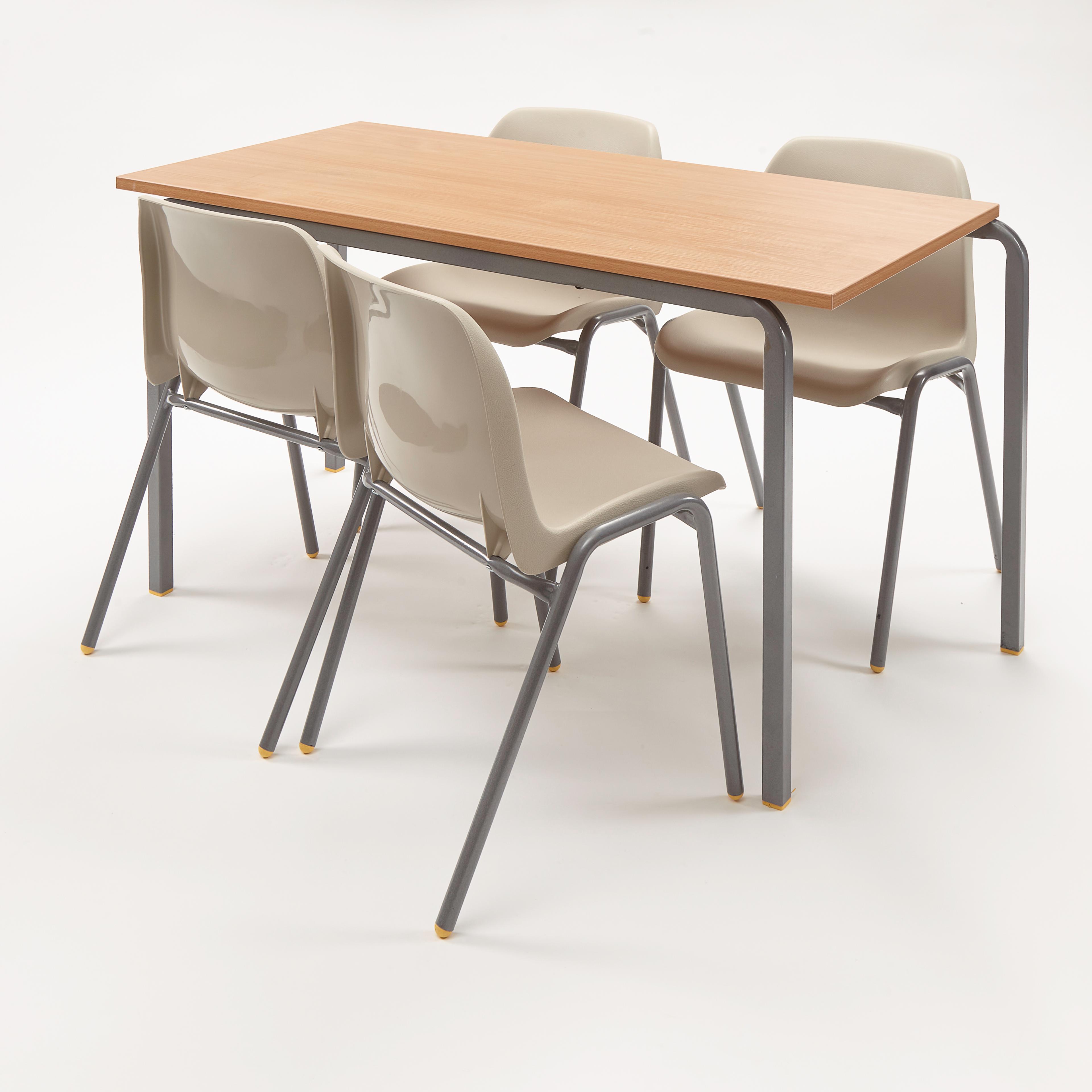 Classmates Contemporary 15 Beech Tables & 30 Chairs Pack - 1200 x 600mm - 6-8 Years - Sand