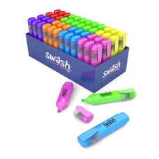 Swäsh Highlighter Marker - Assorted - Pack of 48 - PLUS 4 FREE