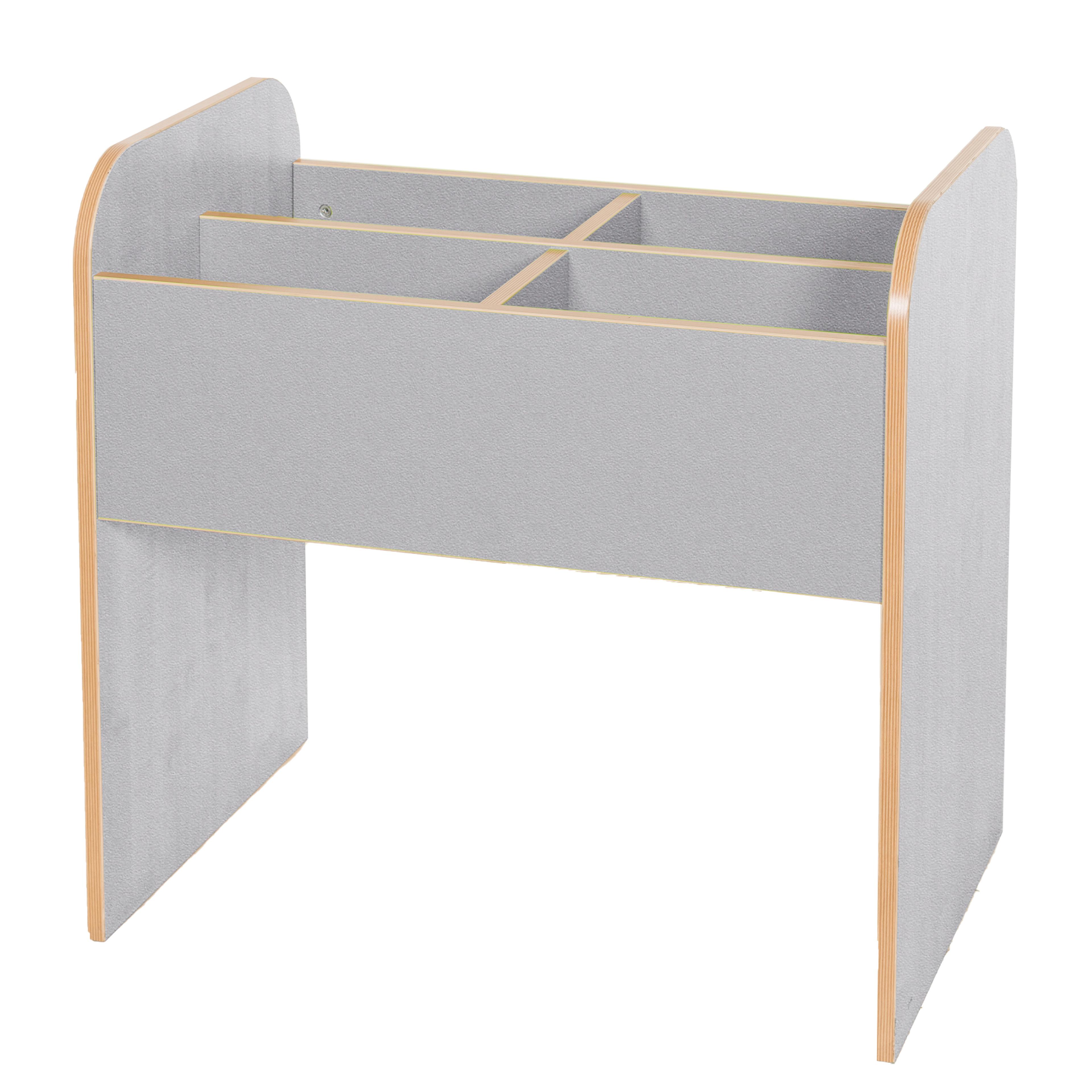 Maplescape Tall Double Book Browser - Grey
