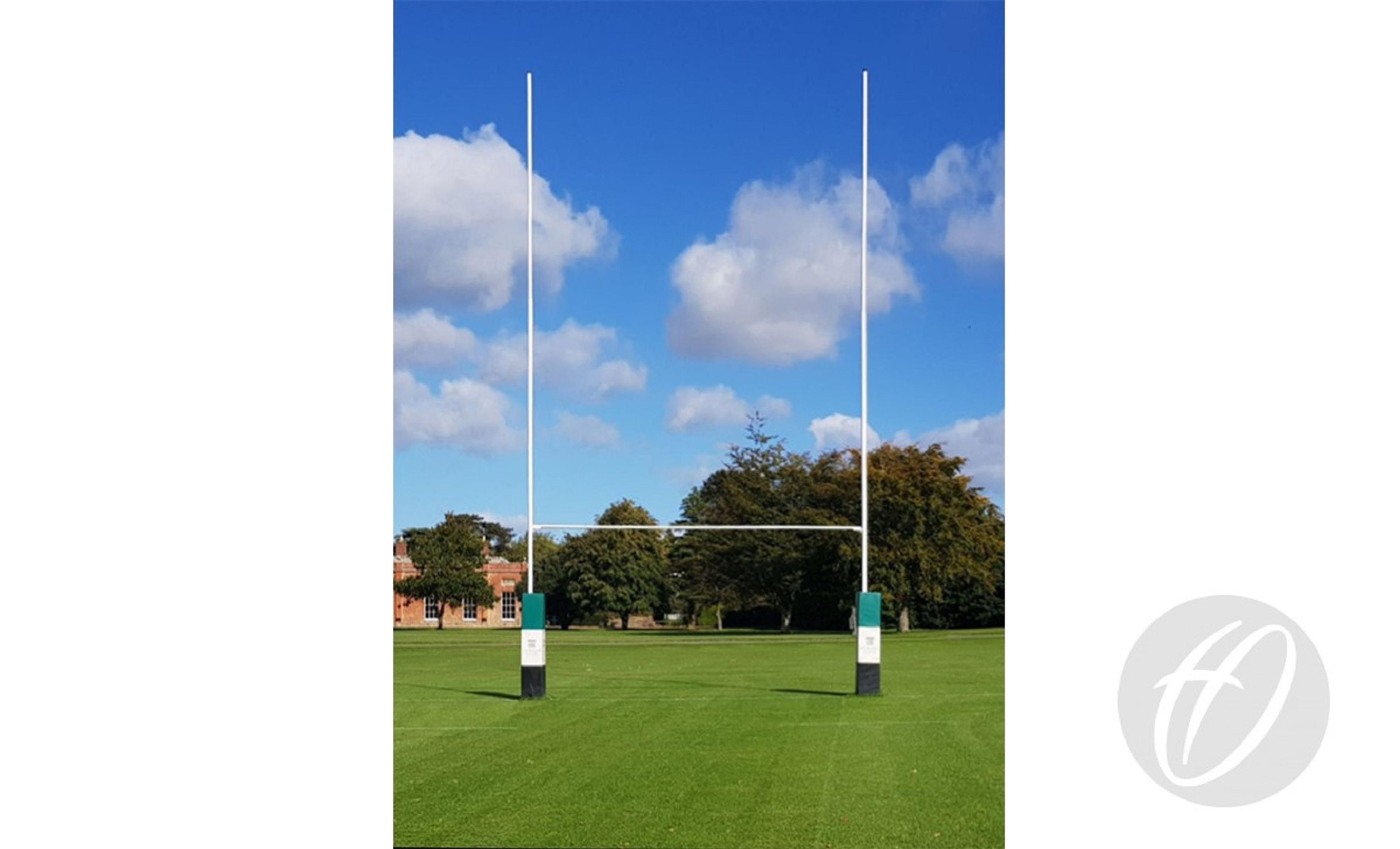 Harrod Sport Aluminium Rugby Posts - Hinged - 13m - Pair