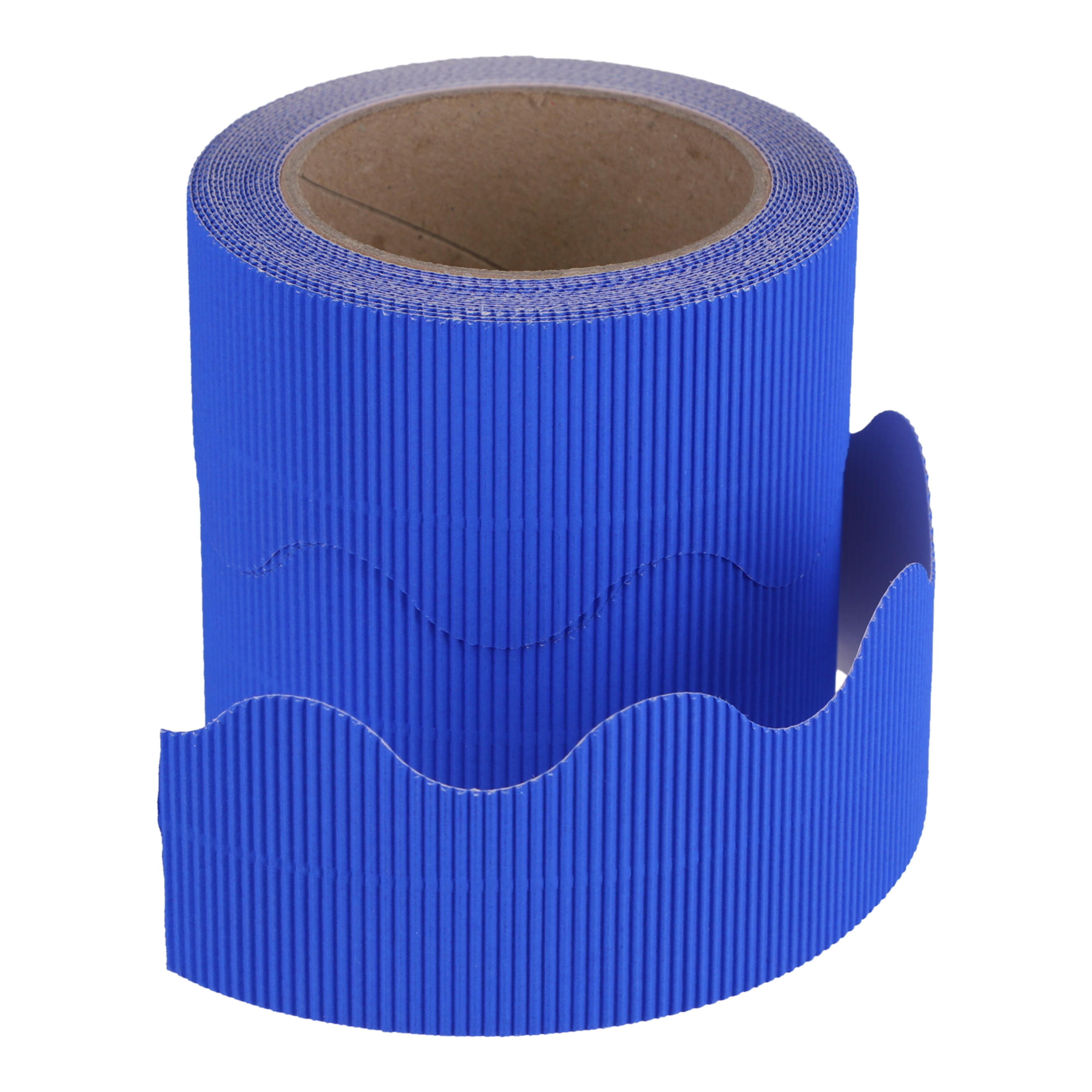 Classmates Corrugated Border Roll - Dark Blue