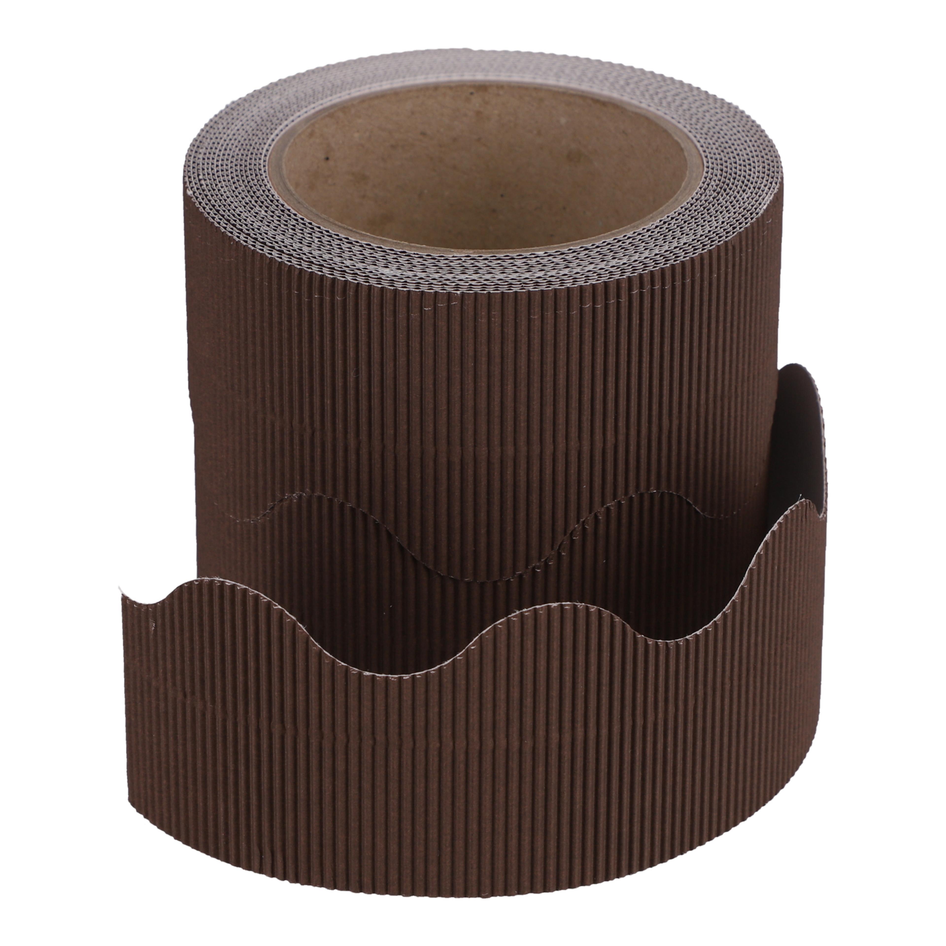Classmates Corrugated Border Roll - Brown