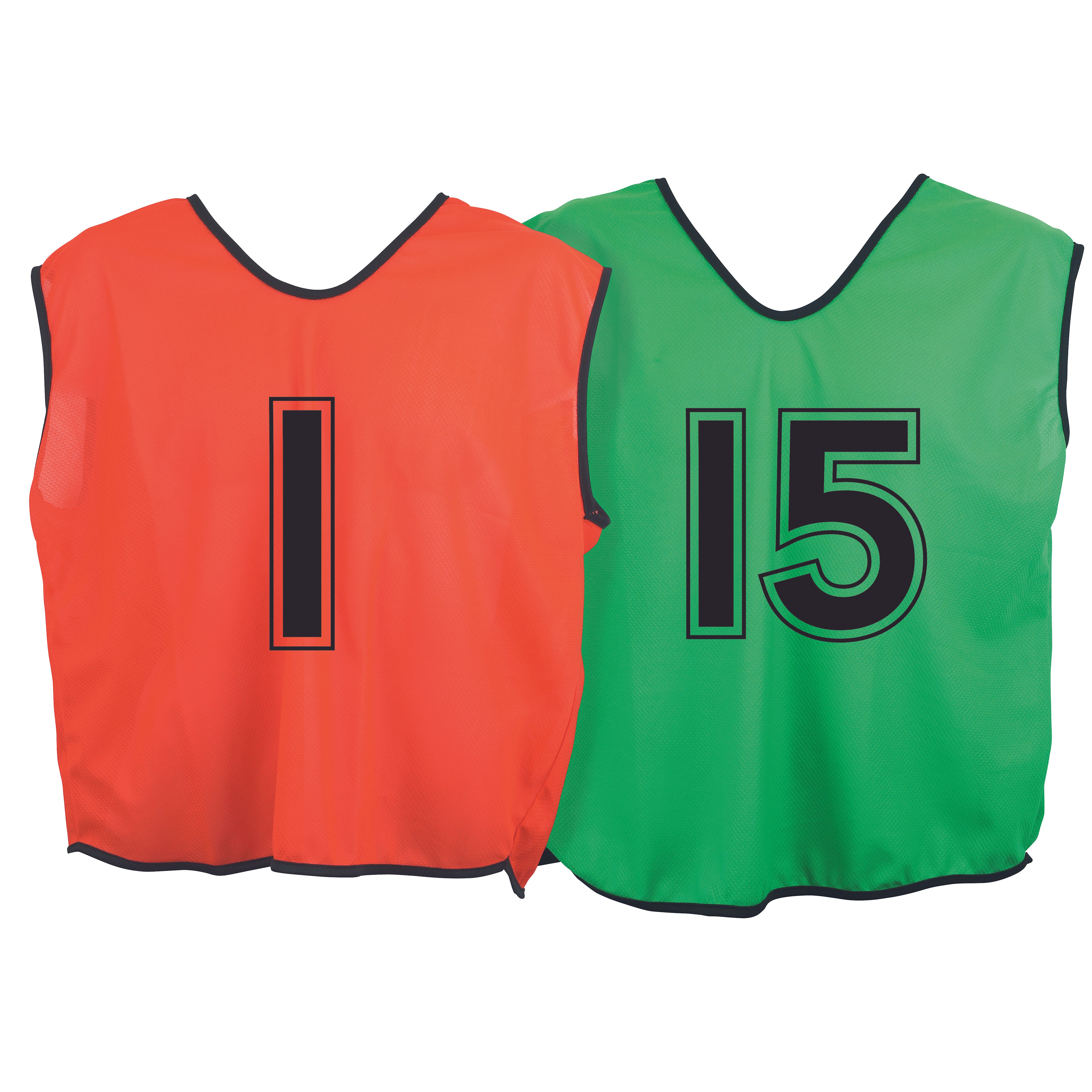 FE052185 - Numbered Training Bibs - Pack of 15 | Davies Sports