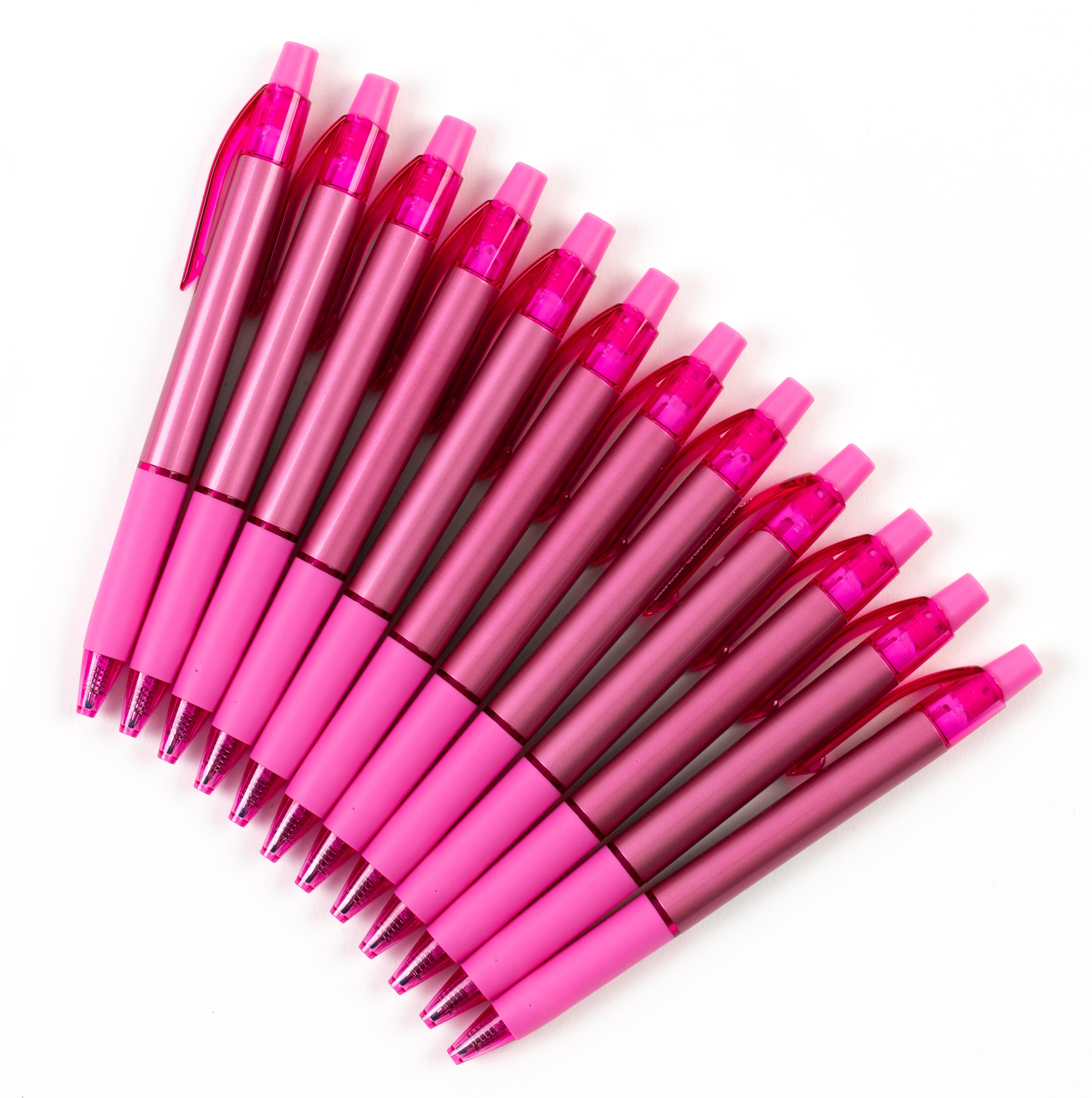 Uni-Ball Erasable Gel Clicker - Pink - Pack 12