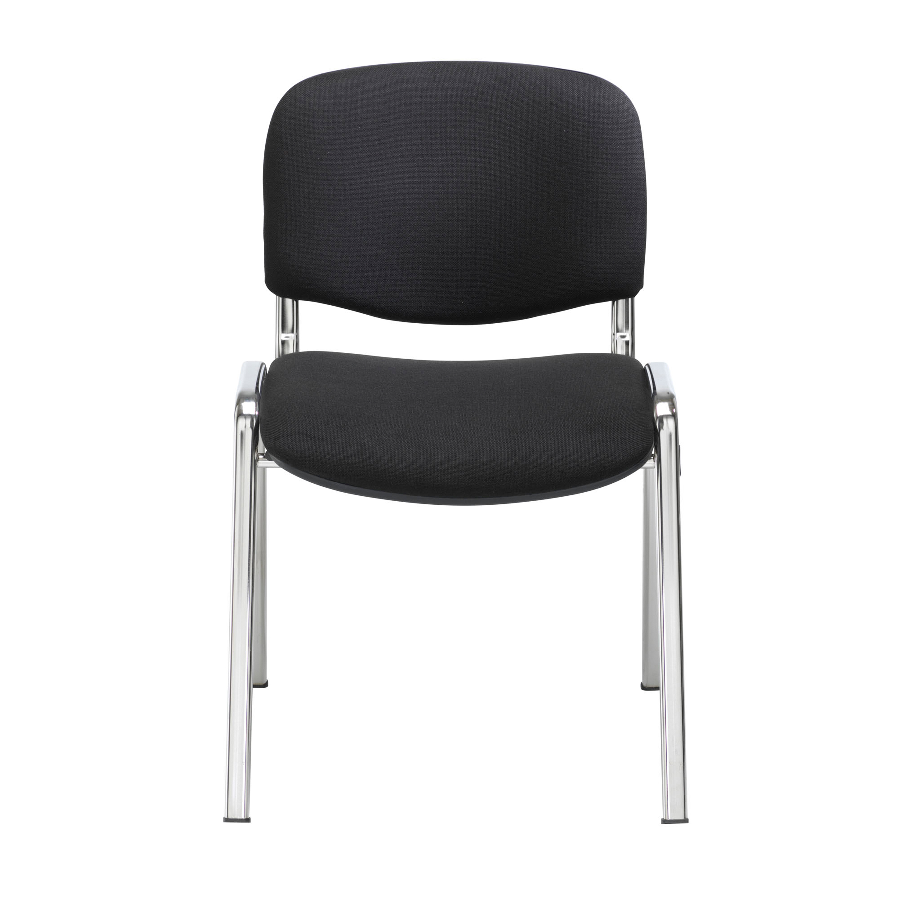 Chrome Club Meeting Room Chair - Black