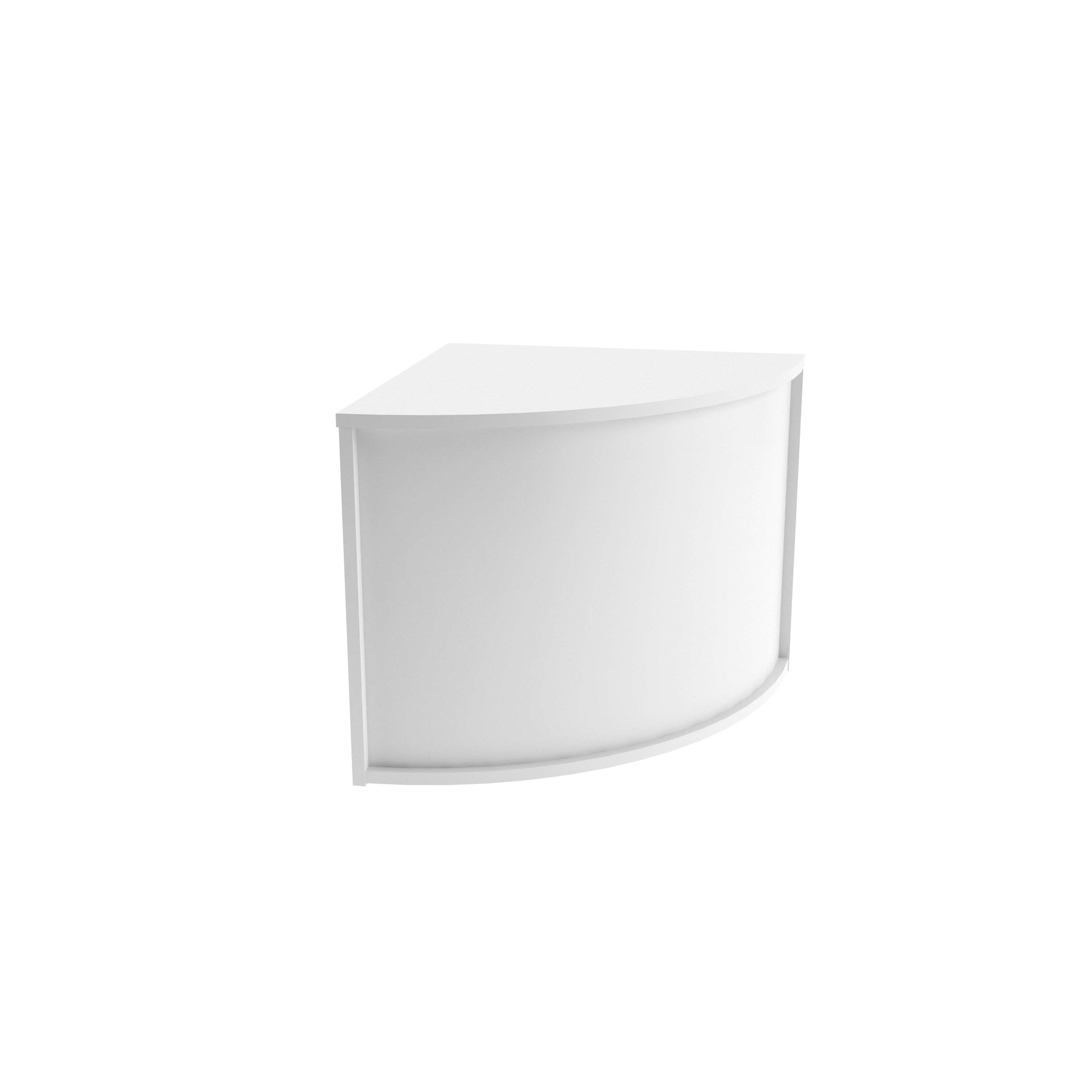 Modular Reception Corner Unit White
