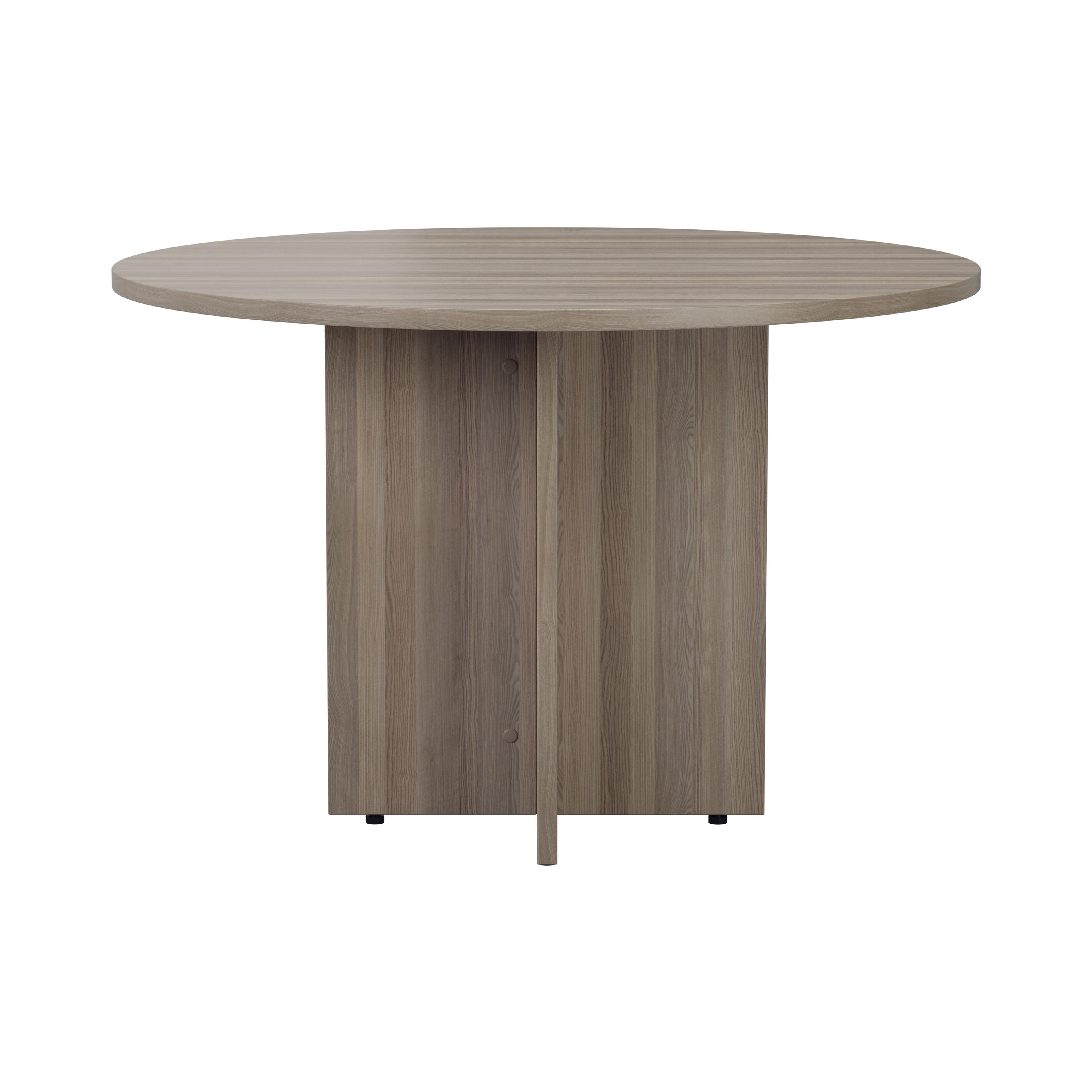 Round Meeting Table - Grey Oak