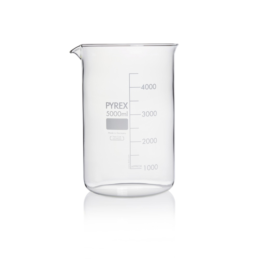 Pyrex Glass Beaker - Squat Form-5L-EA